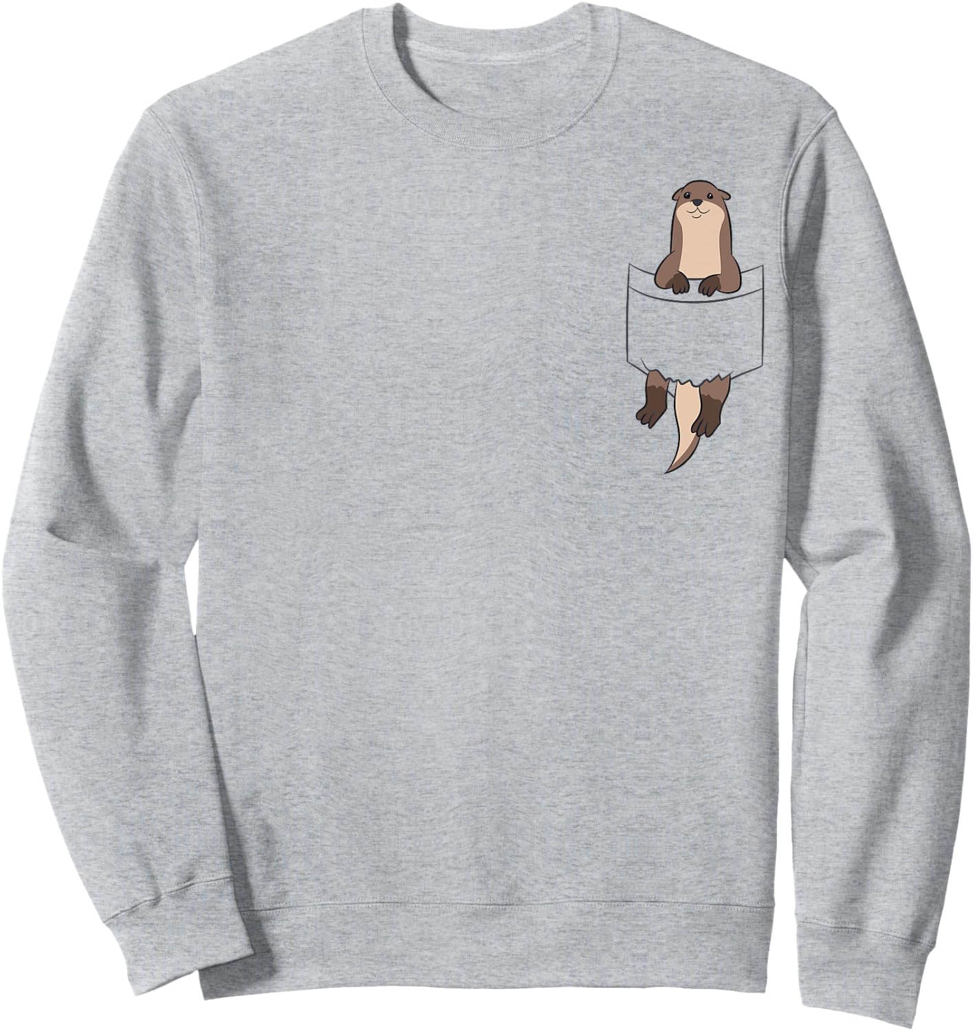 Sea in The Pocket Men Women Kids Otters Pocket Sea Otter Sweatshirt - Sweatshirt | Ash