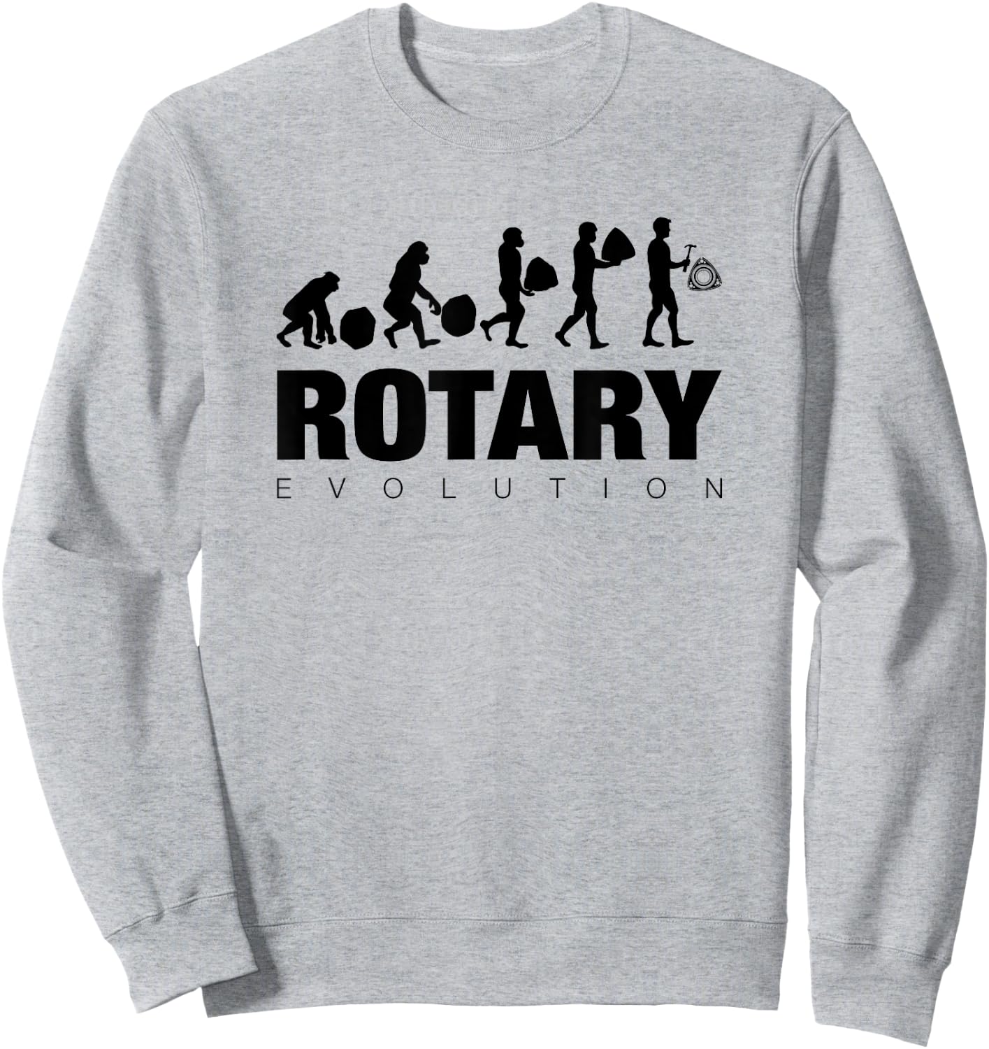 RX7 & RX8 Rotary Evolution Sweatshirt - Sweatshirt | Ash