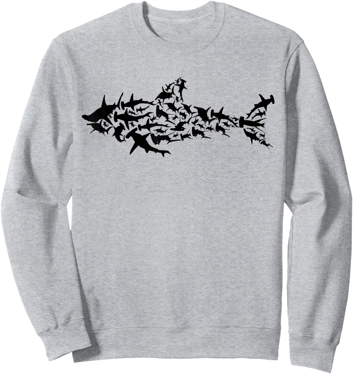 Shark Fish - Great White Shark Fishes Shark Fishing Shark Sweatshirt - Sweatshirt | Ash