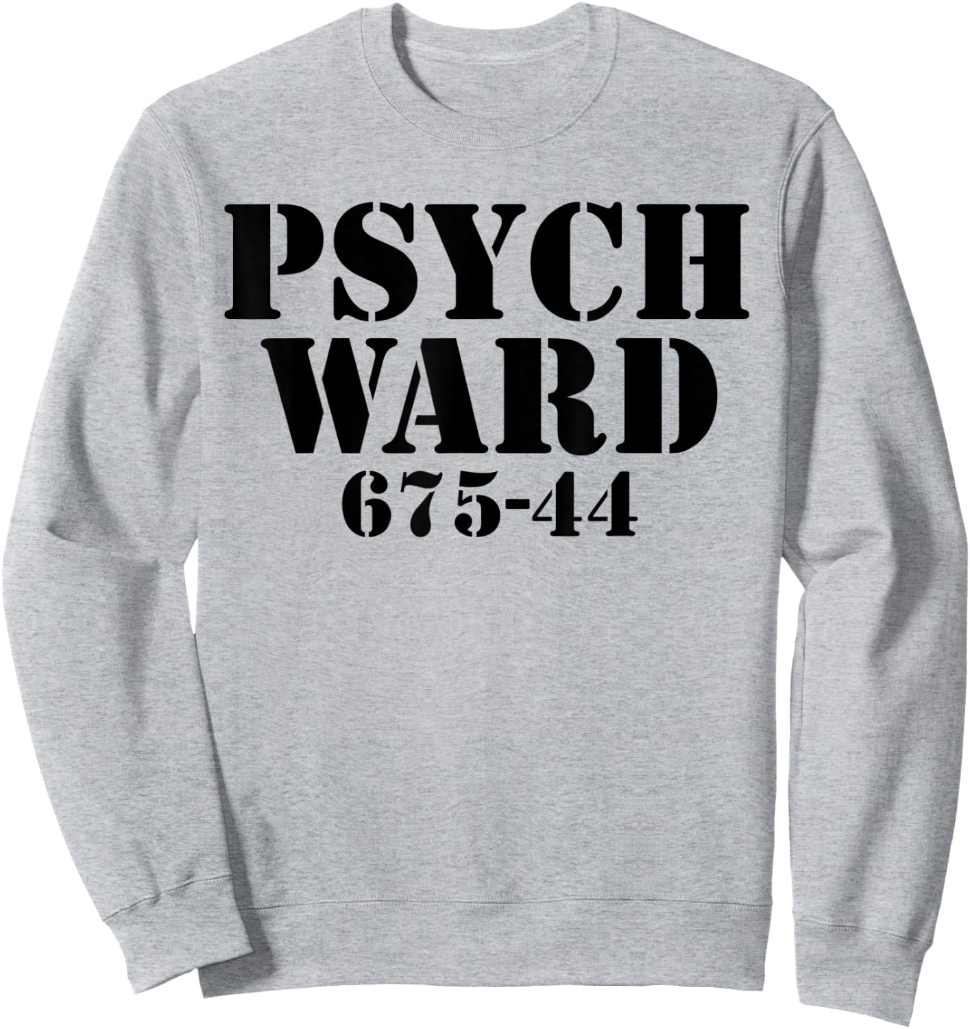 Funny Easy Lazy Halloween Psych Ward Prison Costume Outfit Sweatshirt - Sweatshirt | Ash