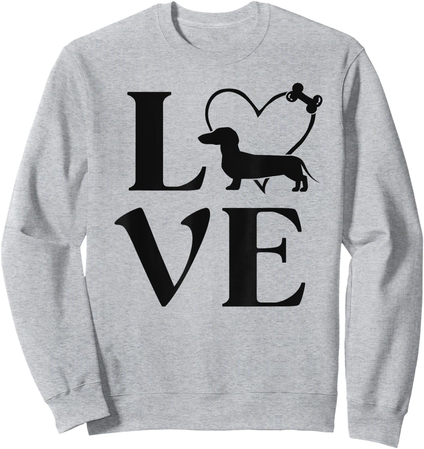 Dachshund Gifts Love Dogs Dog Mama Sweatshirt - Sweatshirt | Ash