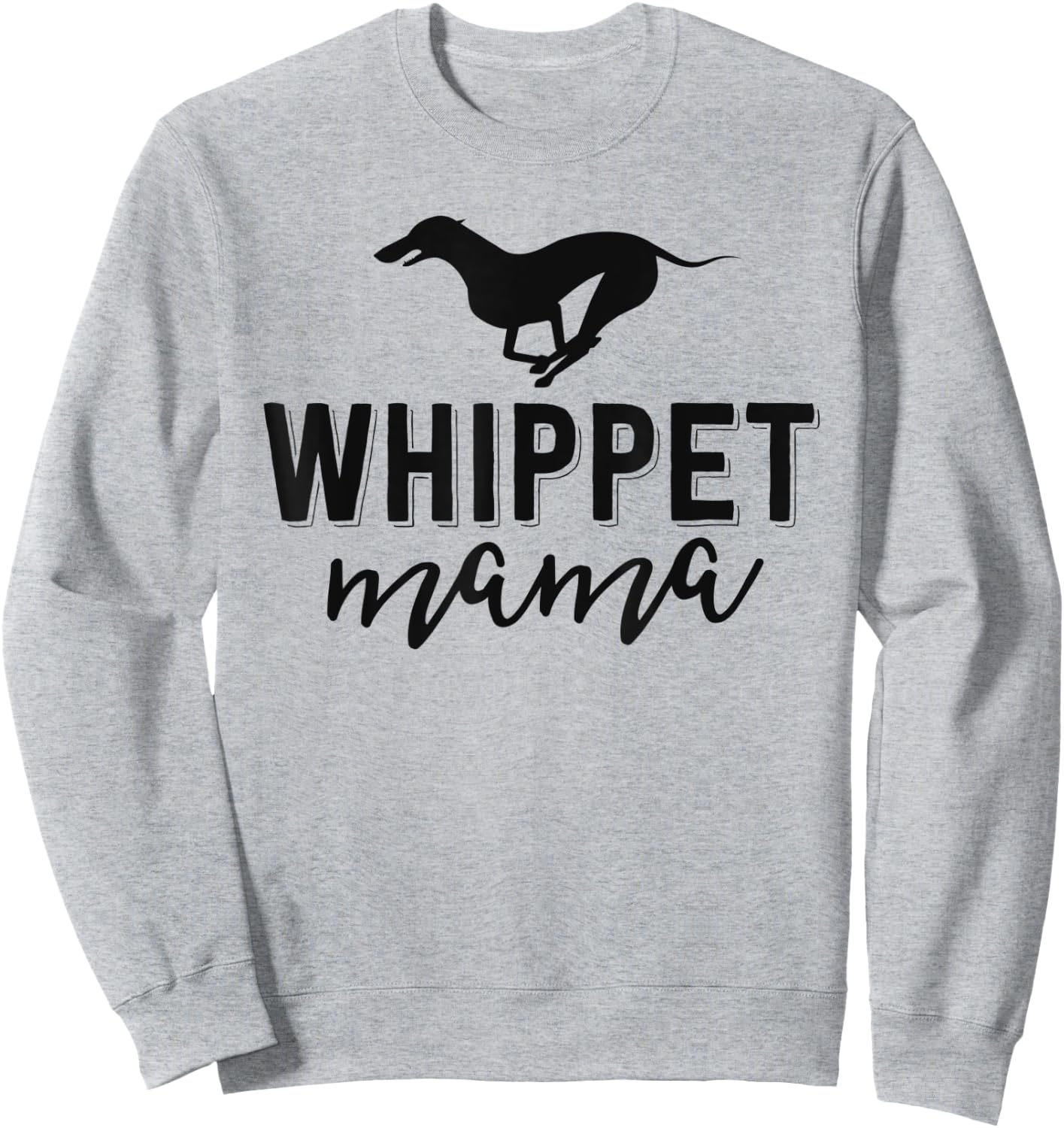 Floral Dog Mom Shirts Owner Gift Whippet Mama Sweatshirt - Sweatshirt | Ash