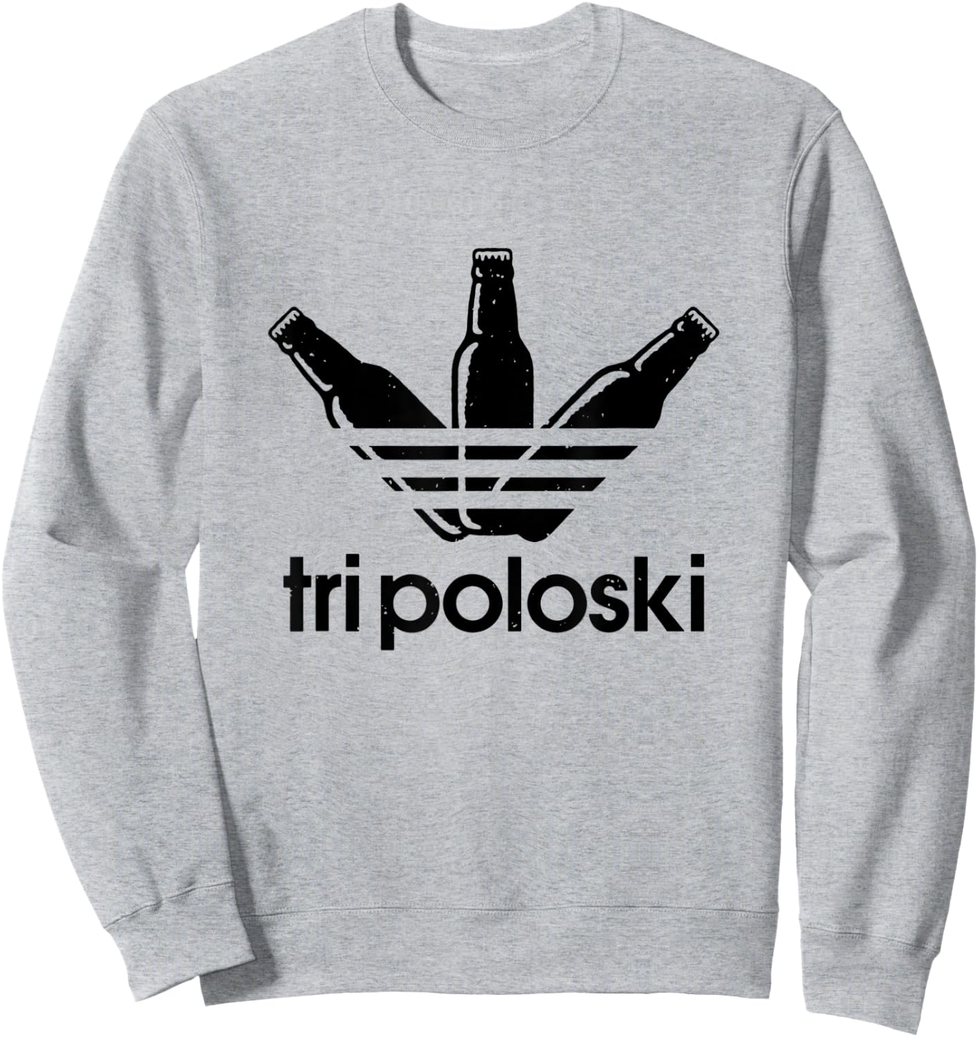 Tri Poloski - Men Women Athletic Sweatshirt - Sweatshirt | Ash
