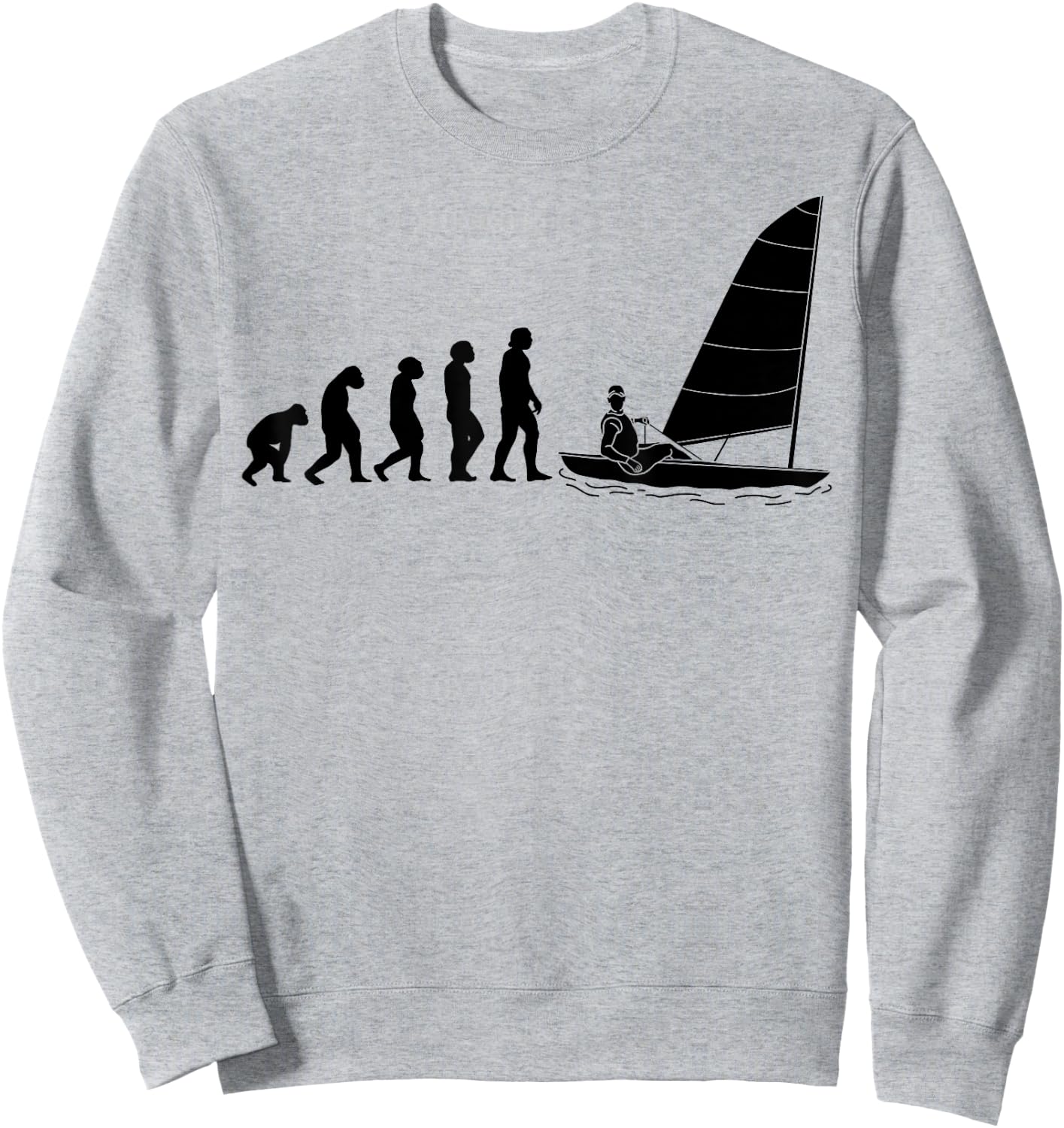 Sailing sailinger EVOLUTION sailing Sail boats sailing Sweatshirt - Sweatshirt | Ash
