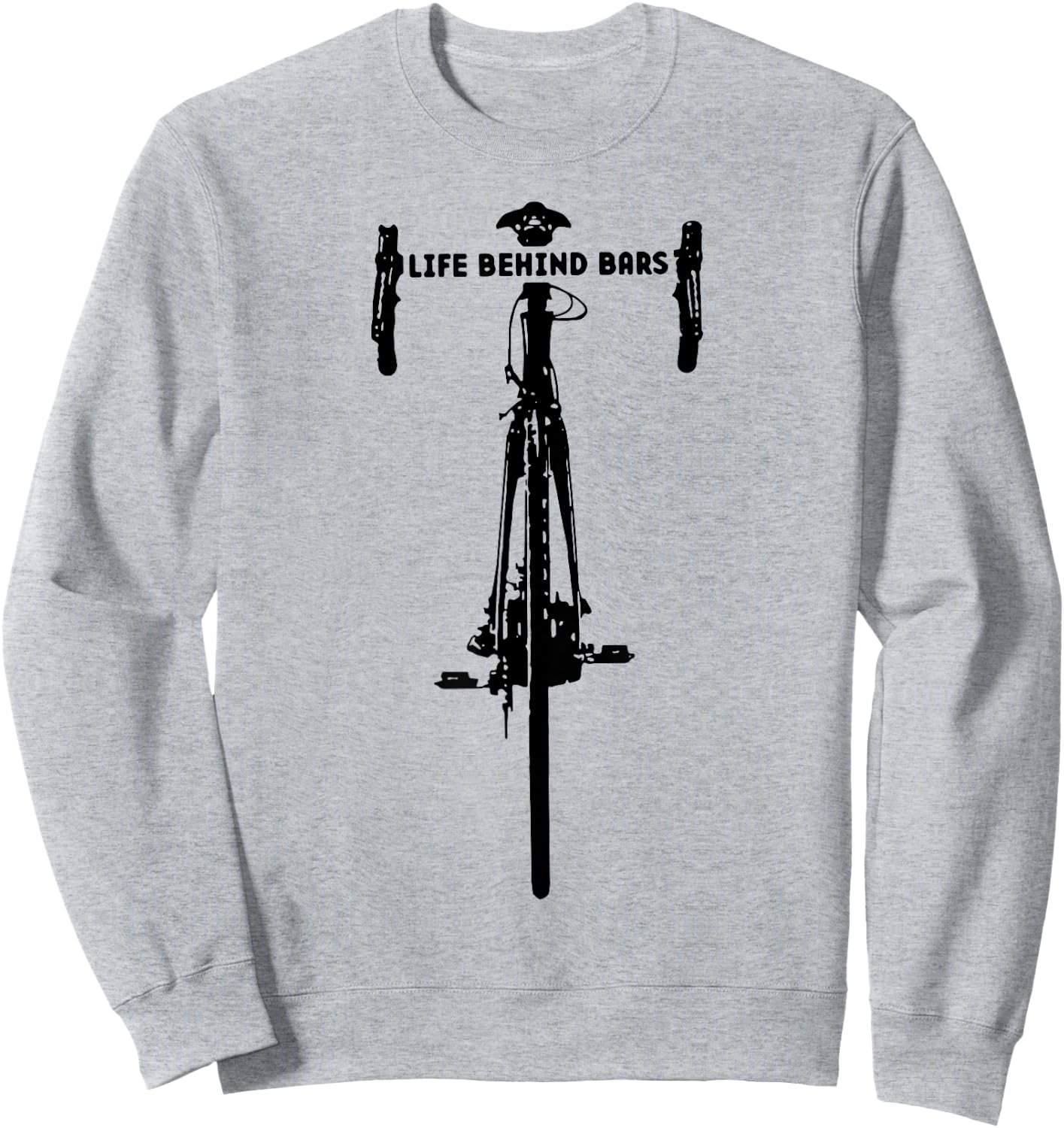 Life Behind Bars Motorcycle Biker Sweatshirt - Sweatshirt | Ash