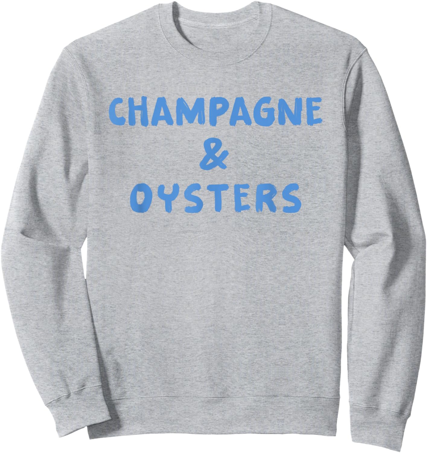 Champagne & Oysters X Delicious Champion & Outside Sweatshirt - Sweatshirt | Ash