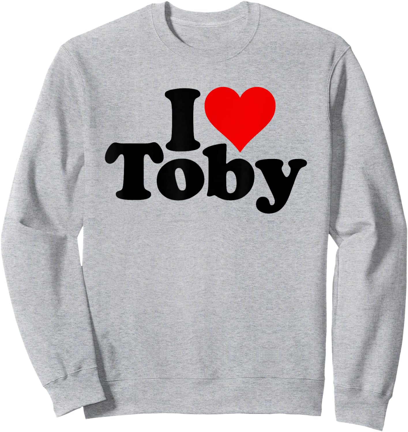 I Love Heart Toby Tobias Sweatshirt - Sweatshirt | Ash