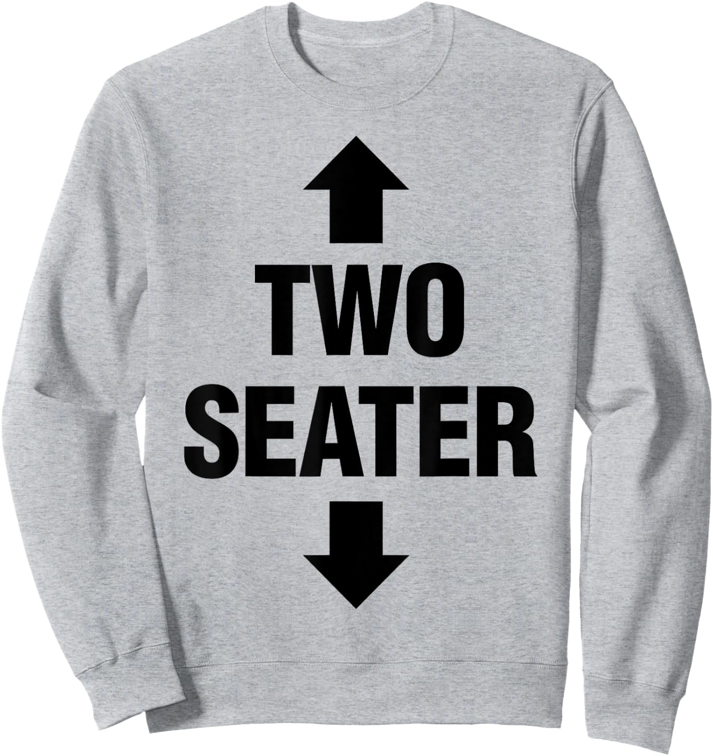 Two Seater Shirt Adult Fetish Swinger Polygamy Freak Gift Sweatshirt - Sweatshirt | Ash
