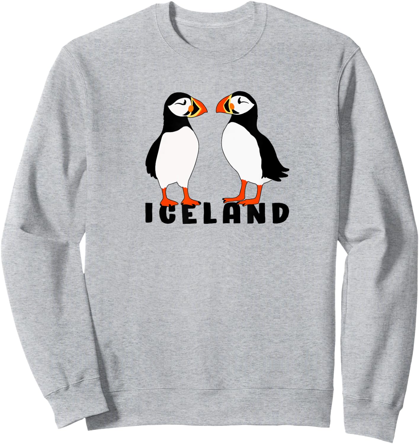 Two Cute puffins from Iceland Sweatshirt - Sweatshirt | Ash