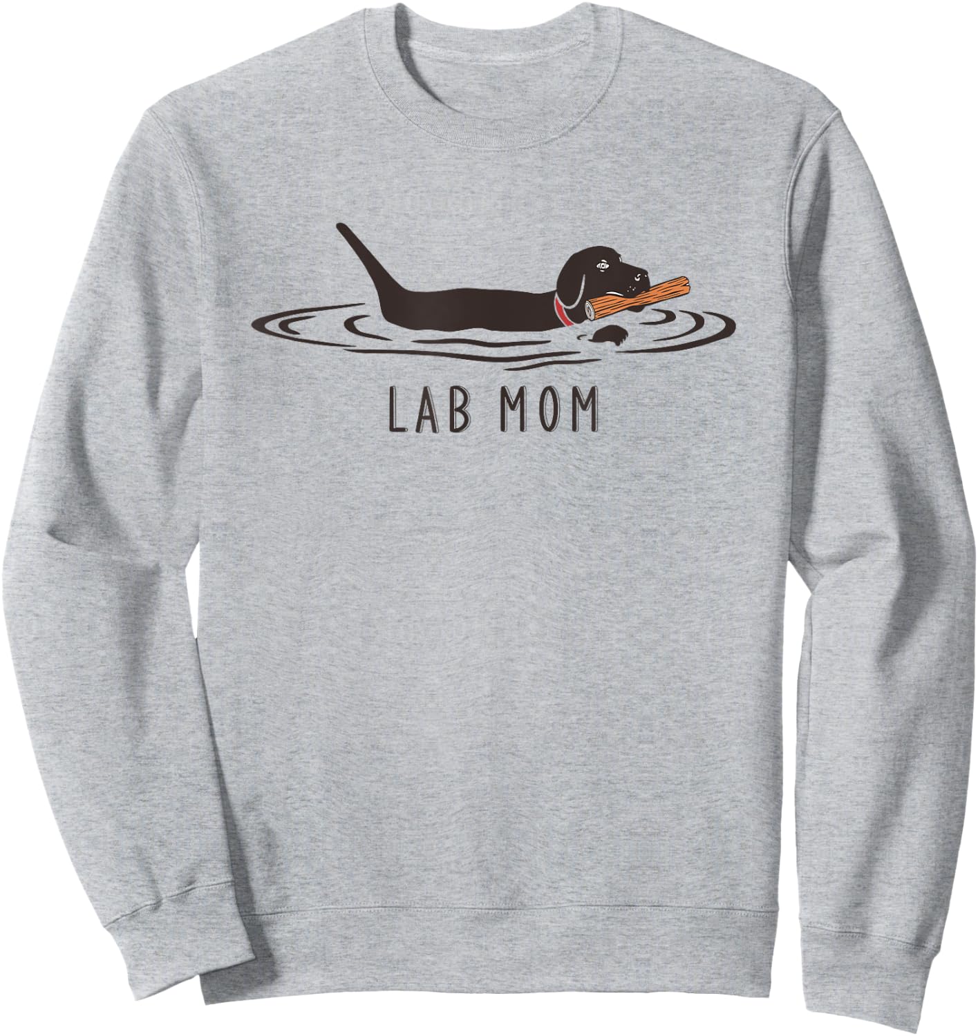 Lab Mom Labrador Retriever Dog Owner Mother Sweatshirt - Sweatshirt | Ash