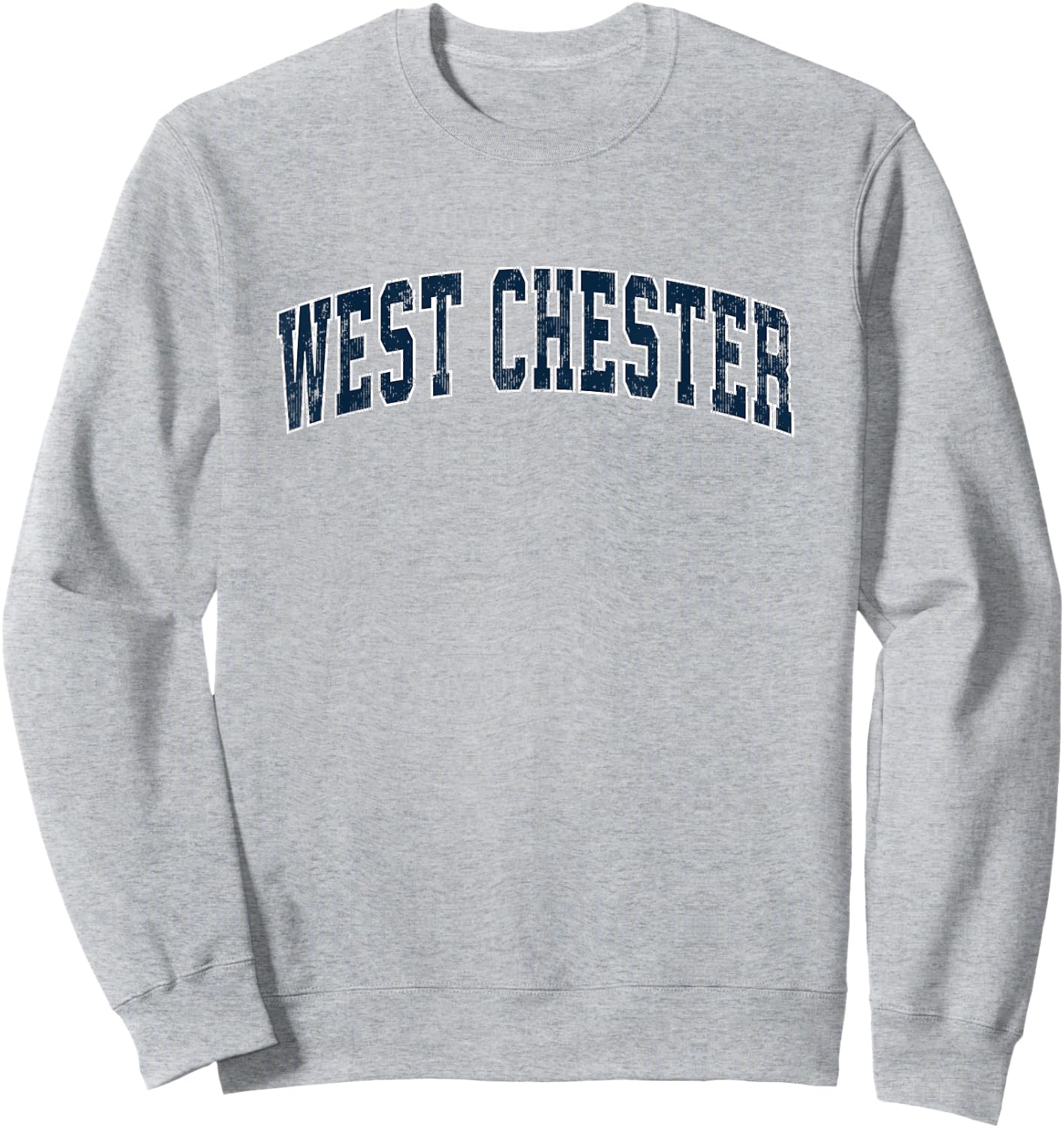 West Chester Pennsylvania PA Vintage Sports Design Navy Desi Sweatshirt - Sweatshirt | Ash