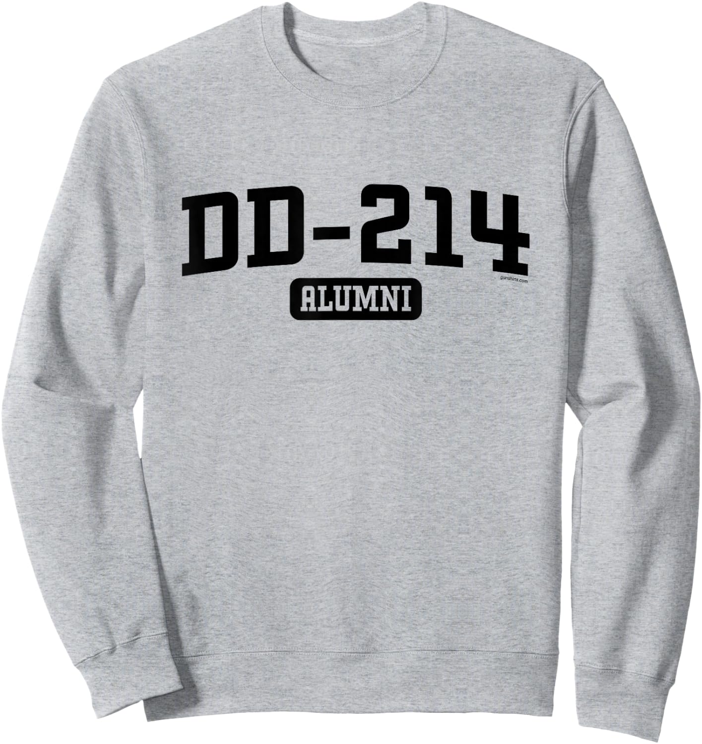 GS Military Designs DD 214 Alumni - Grey, , 3X-Large, Short Sleeve, Classic Fit, Veteran Sweatshirt - Sweatshirt | Ash
