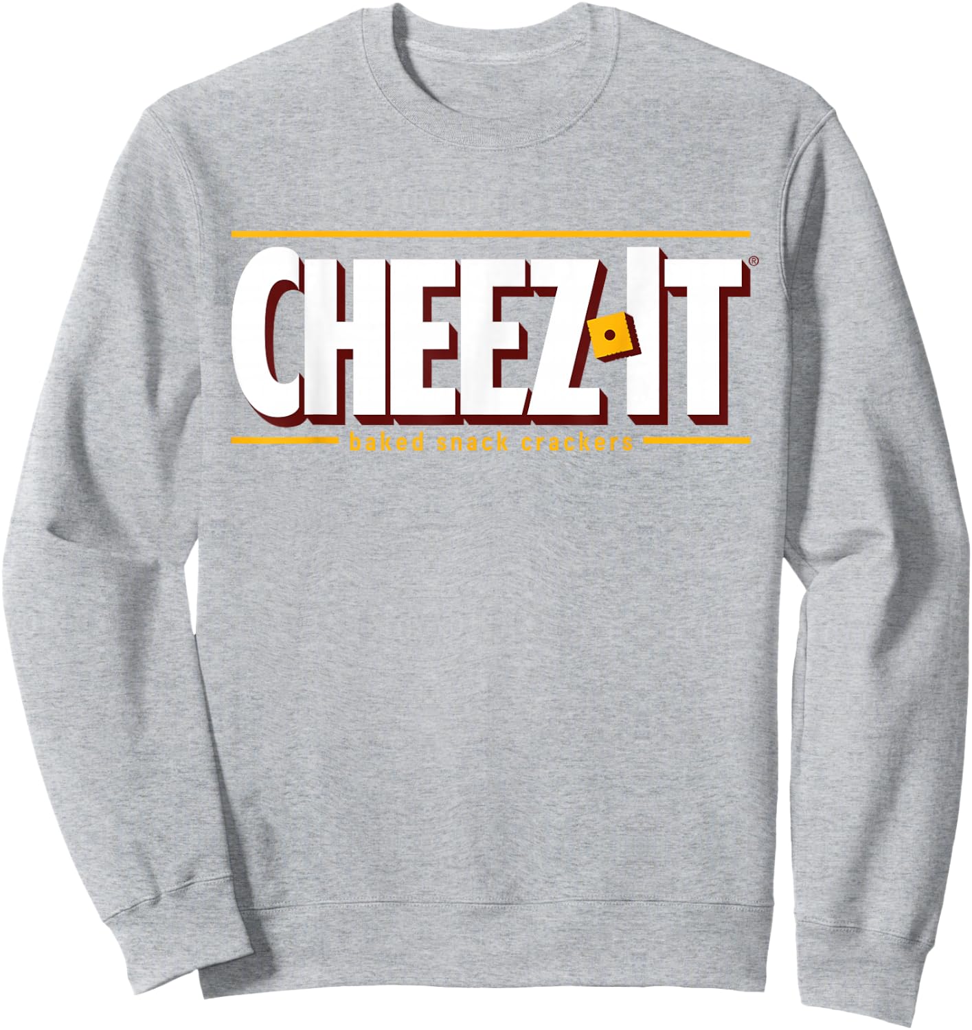 Kellogg's Cheez-It Logo , Men's Exercise and Fitness, , Short Sleeve, Red, X-Small Sweatshirt - Sweatshirt | Ash