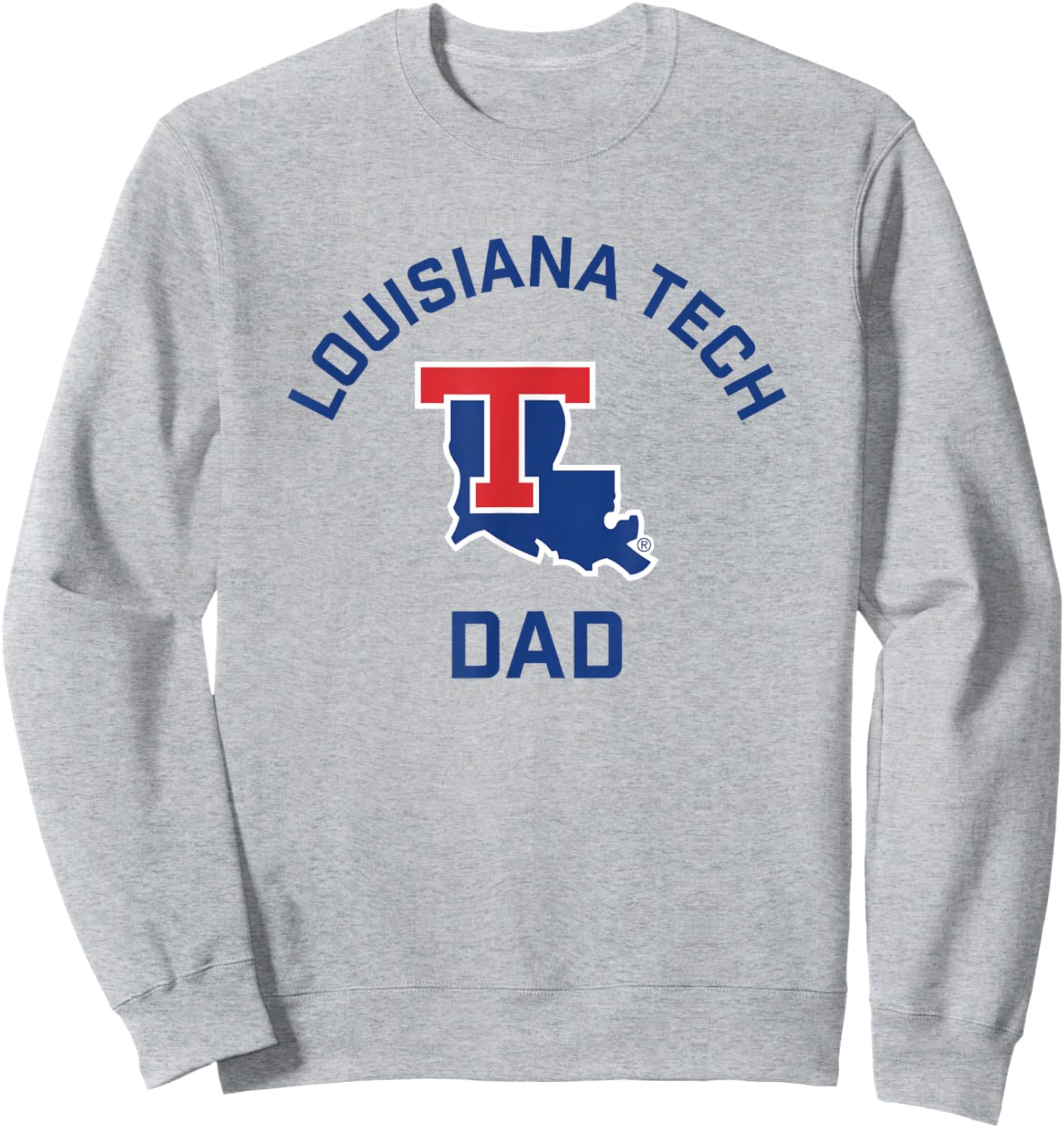 Louisiana Tech Bulldogs Arched Dad Sweatshirt - Sweatshirt | Ash