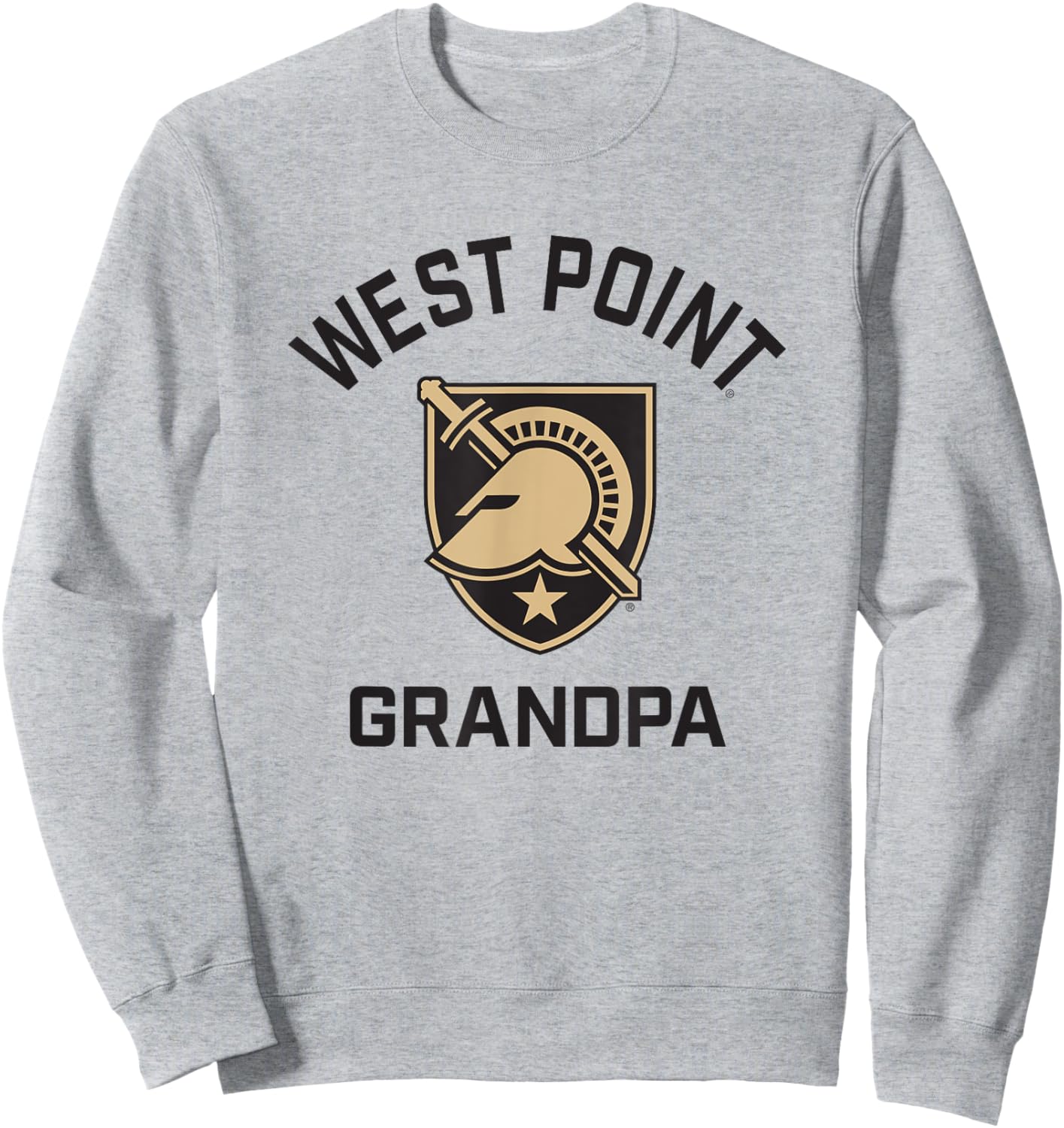Army West Point Black Knights Arched Grandpa Sweatshirt - Sweatshirt | Ash