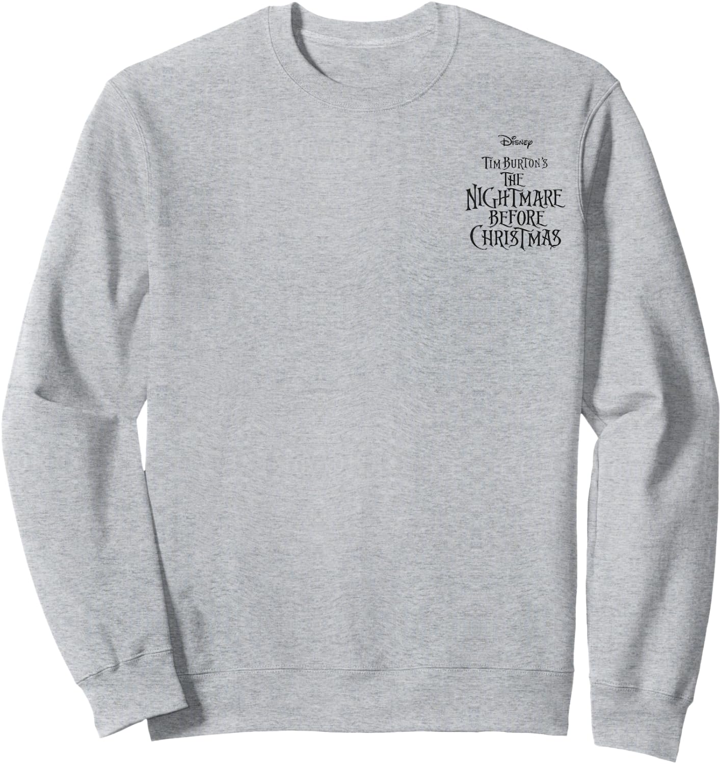 Disney Nightmare Before Christmas Group Shot Front & Back Sweatshirt - Sweatshirt | Ash