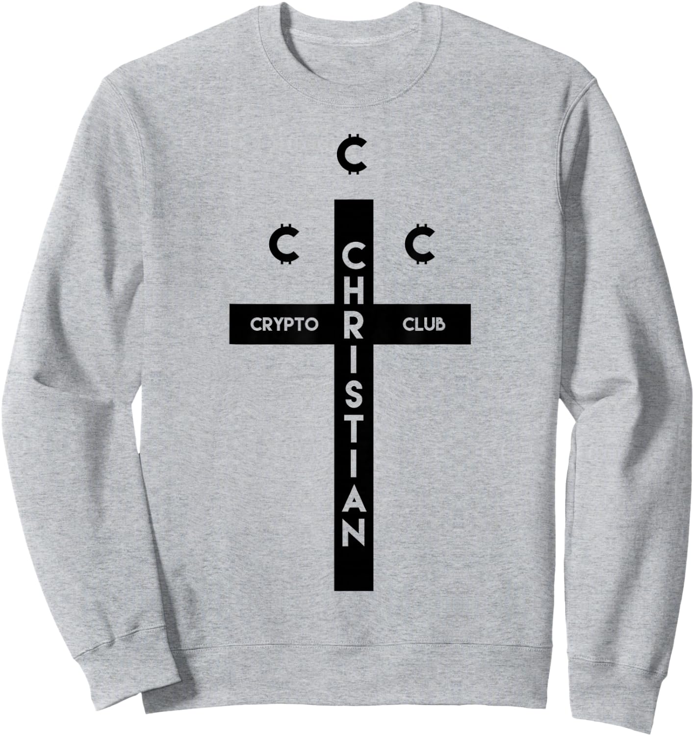 Kevin Smith Clerks 3 Elias Christian Crypto Club Logo Retro Sweatshirt - Sweatshirt | Ash