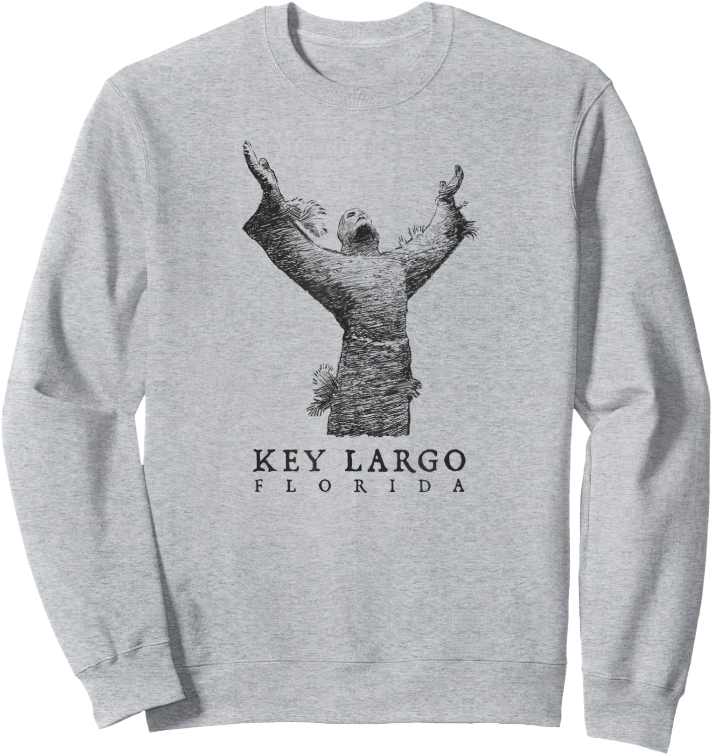 Key Largo - Christ of the Abyss - Scuba Diving Pennekamp Sweatshirt - Sweatshirt | Ash
