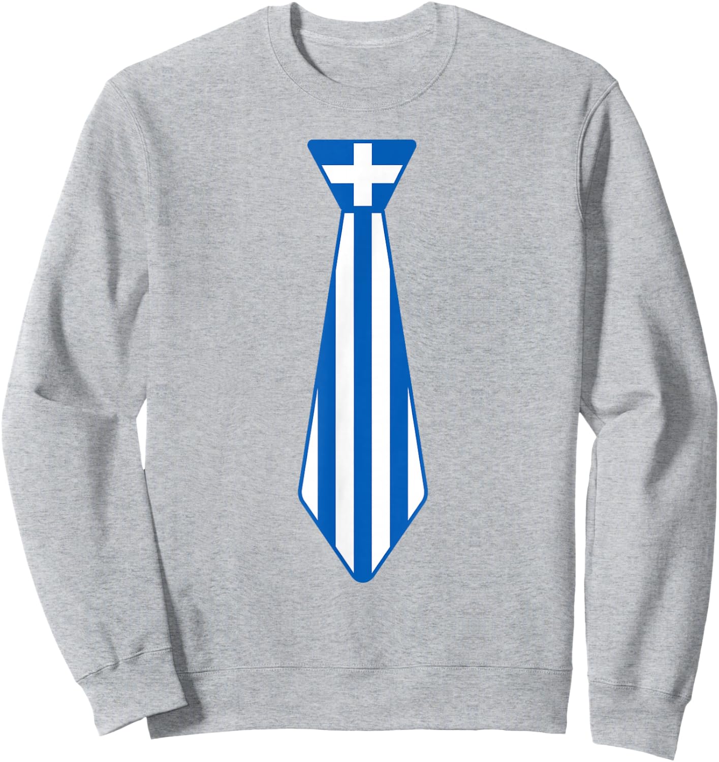 Greek Easter Tie Funny Novelty Greece Flag Boys Toddlers Sweatshirt - Sweatshirt | Ash