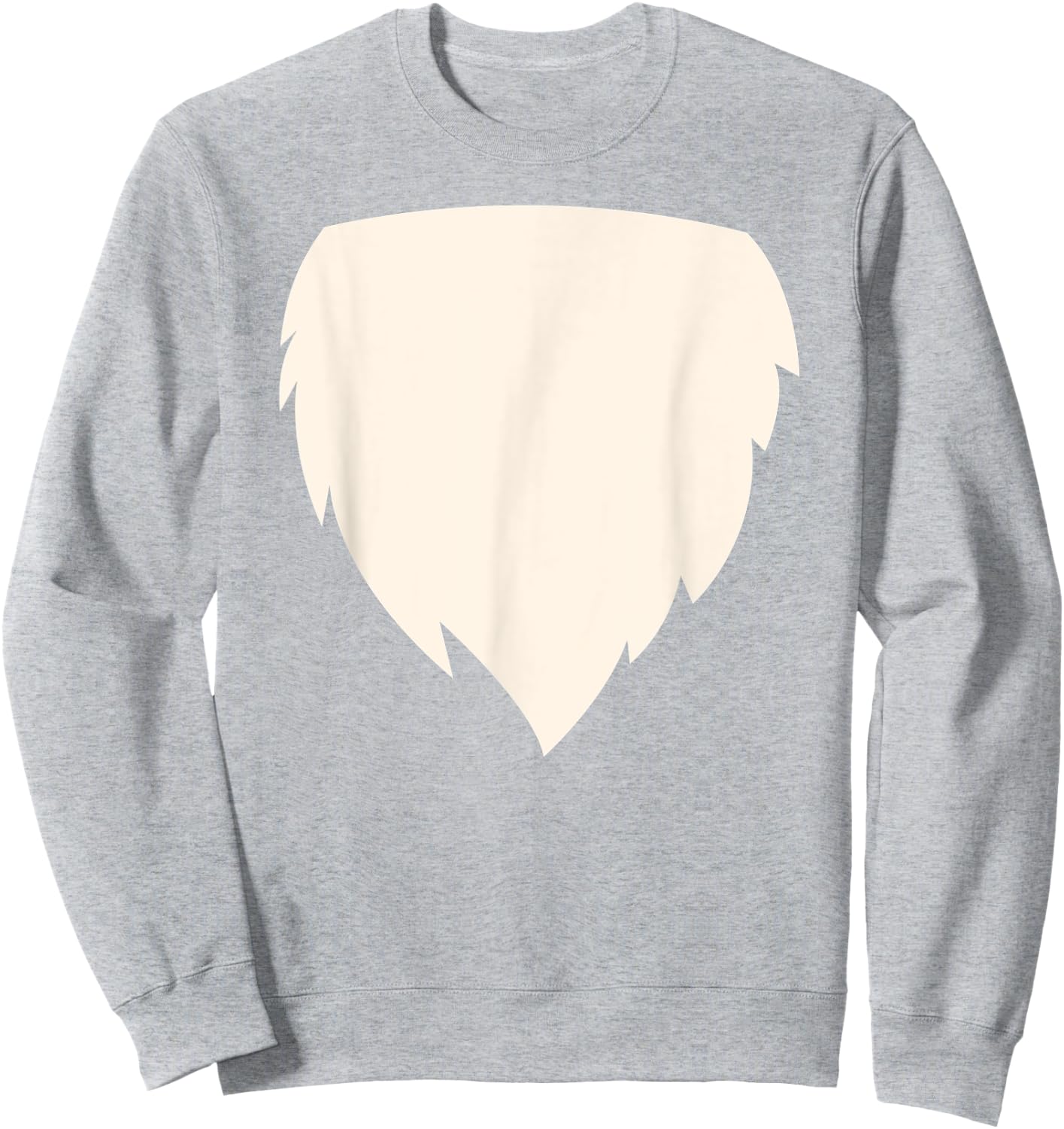 Funny Fox Chest Belly Hairy Halloween Costume Gift Sweatshirt - Sweatshirt | Ash