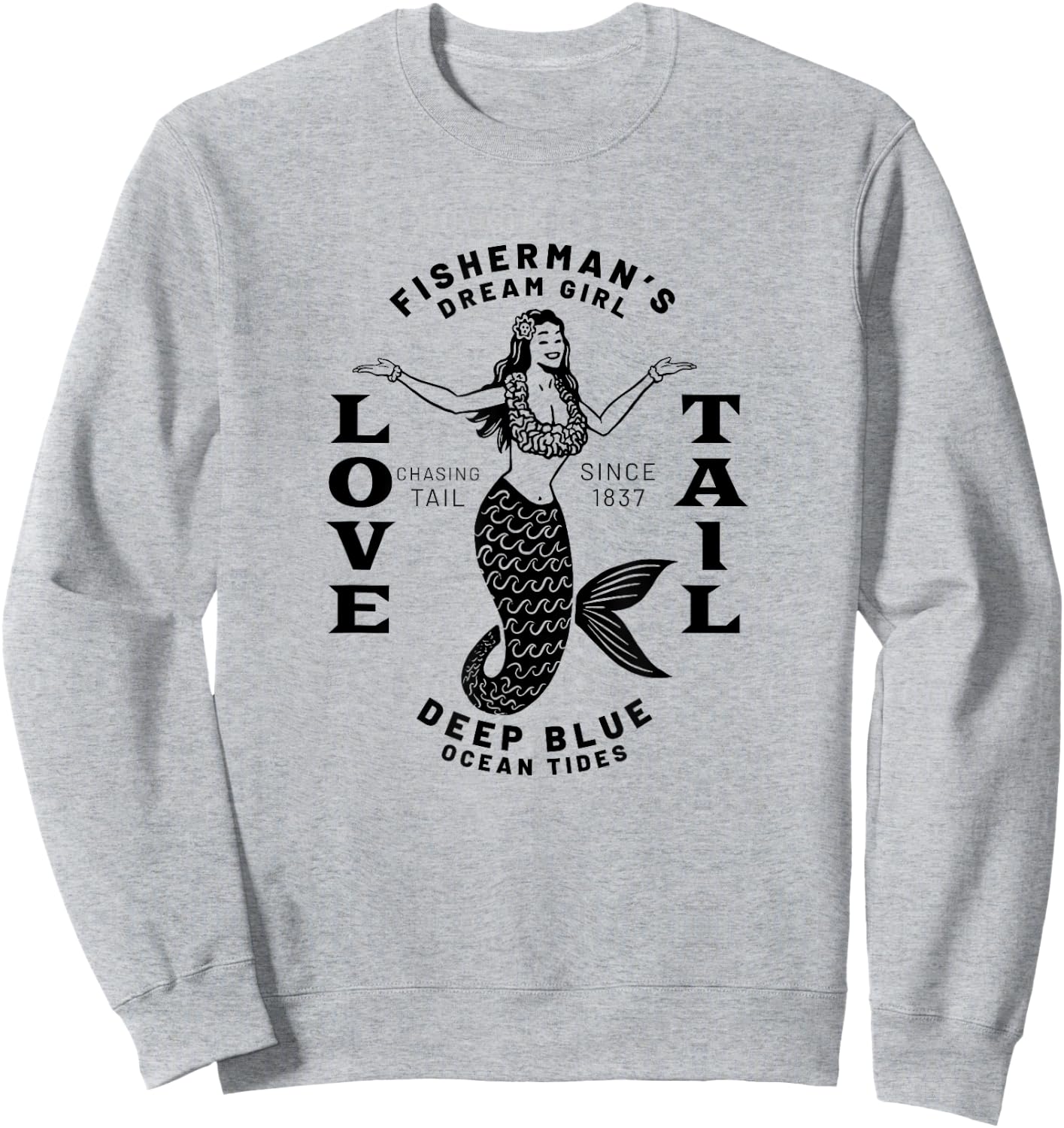 Fishing & Chasing Tail Sweatshirt - Sweatshirt | Ash