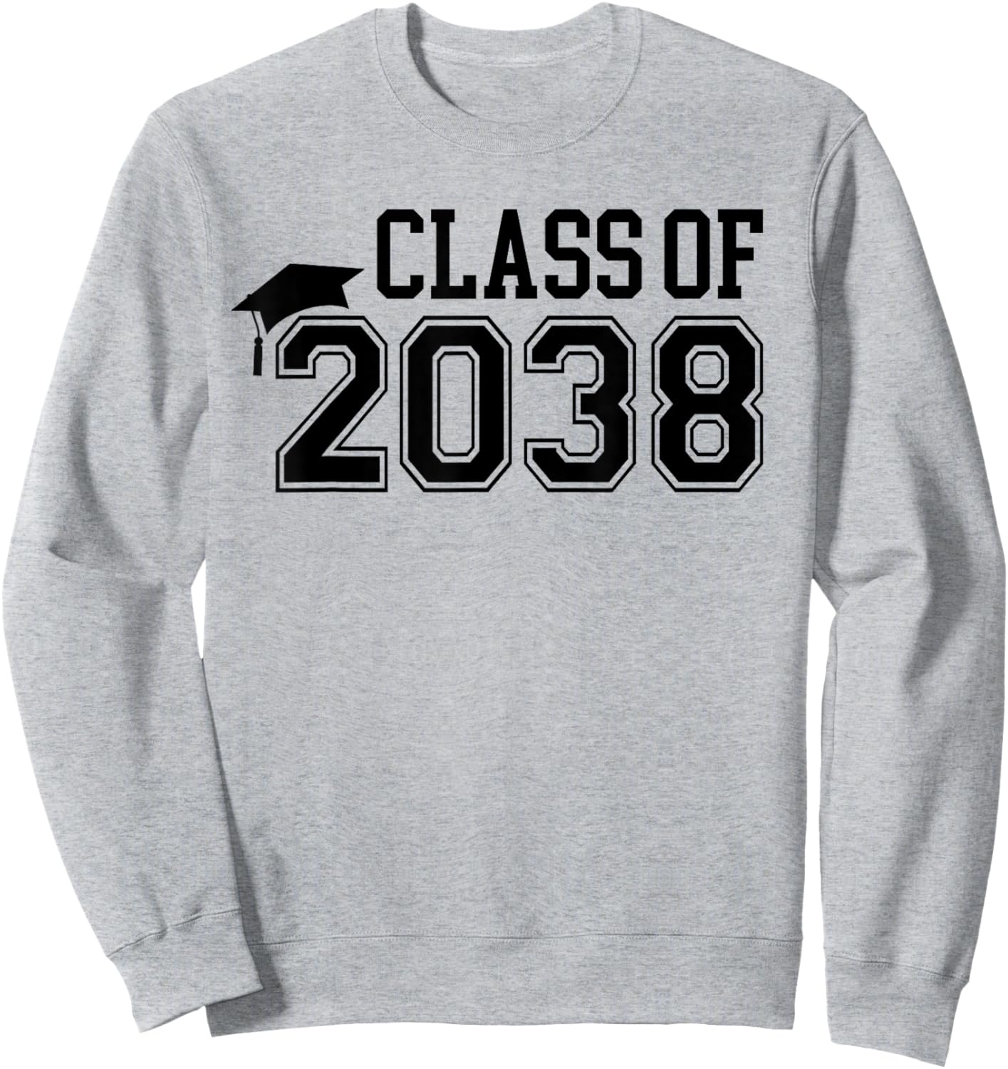Kindergarten Class of 2038 First Day School Grow with Me Sweatshirt - Sweatshirt | Ash