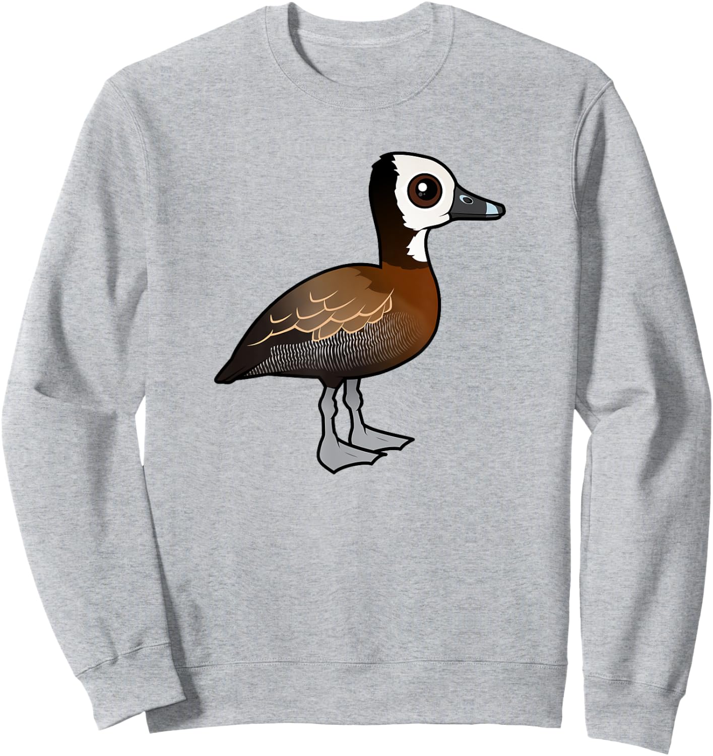 Birdorable White-faced Whistling-Duck Sweatshirt - Sweatshirt | Ash