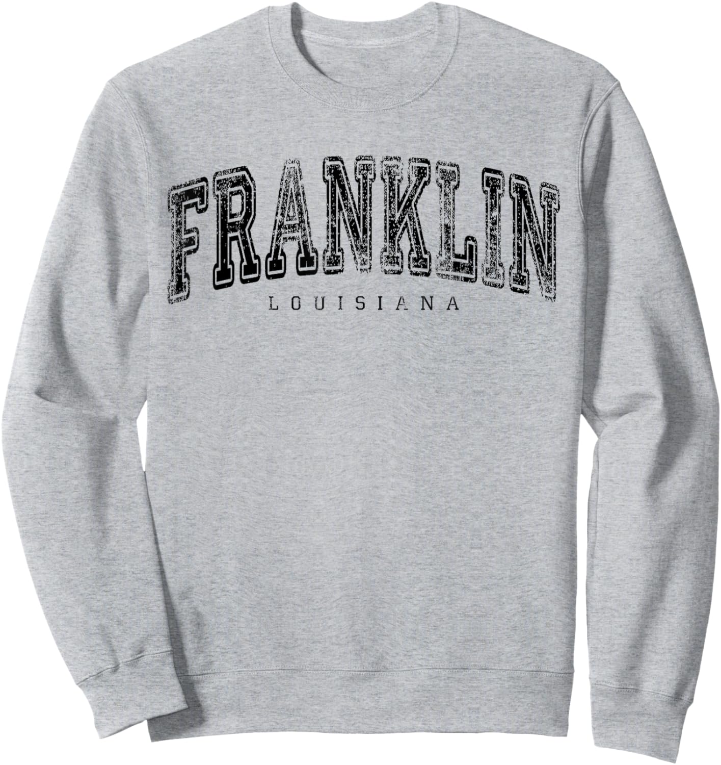 Franklin Louisiana Vintage Retro US City State Travel Sweatshirt - Sweatshirt | Ash
