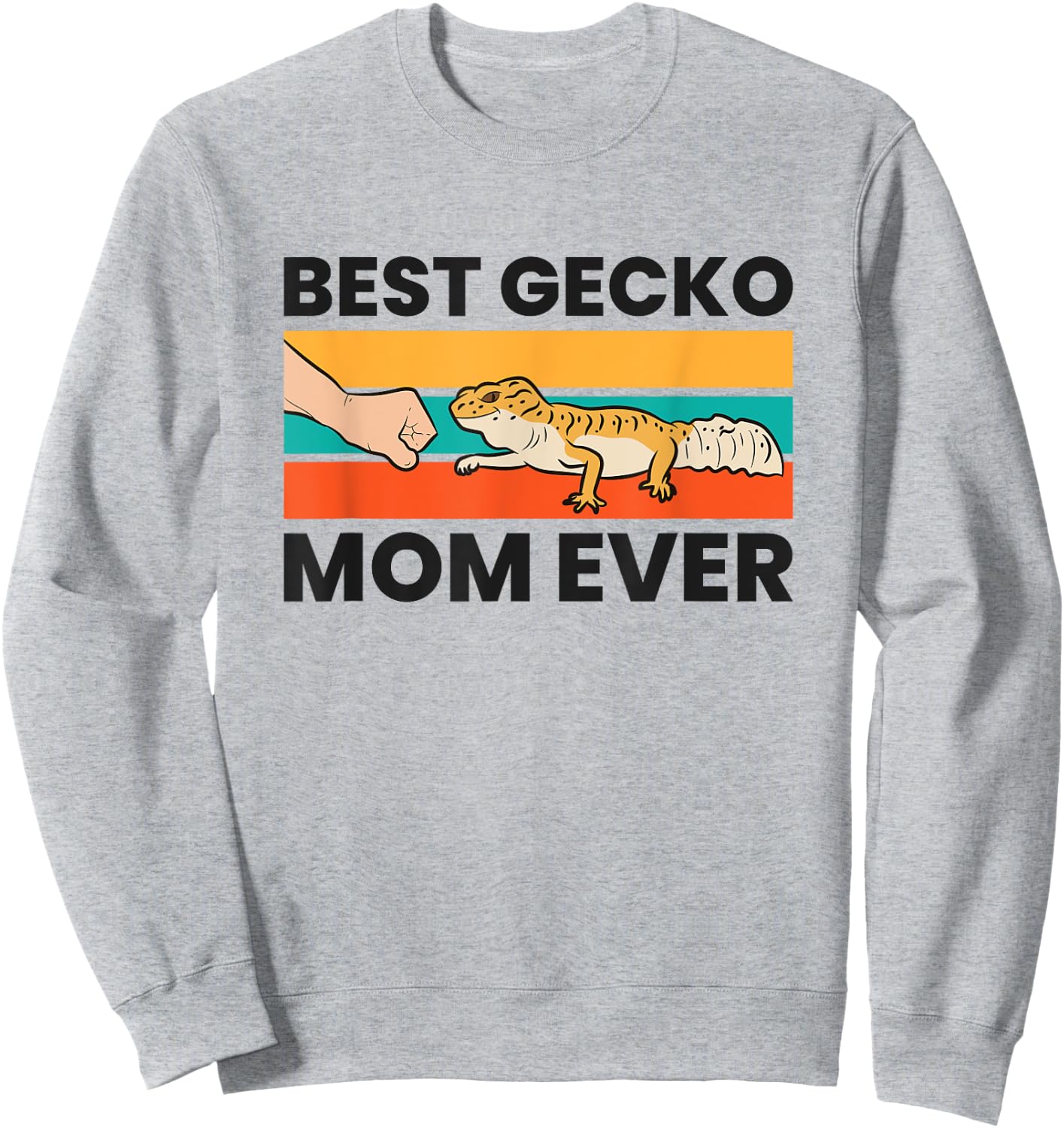 Best Gecko Mom Ever Lizard Leopard Gecko Sweatshirt - Sweatshirt | Ash