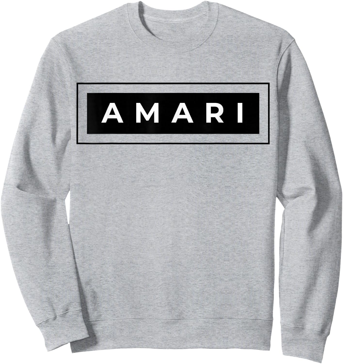Amari First Name and Surname Design Sweatshirt - Sweatshirt | Ash