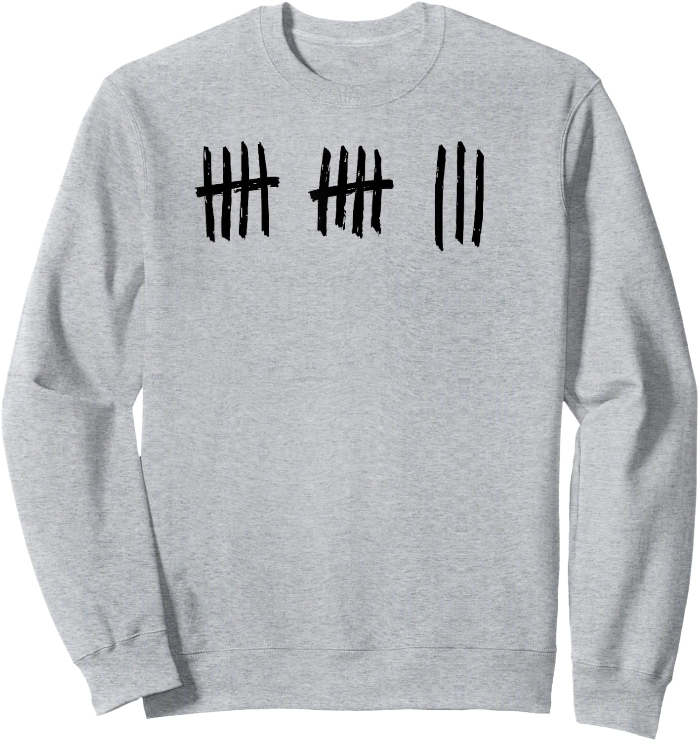 13th Birthday Outfit 13 Years Old Tally Marks Anniversary Sweatshirt - Sweatshirt | Ash