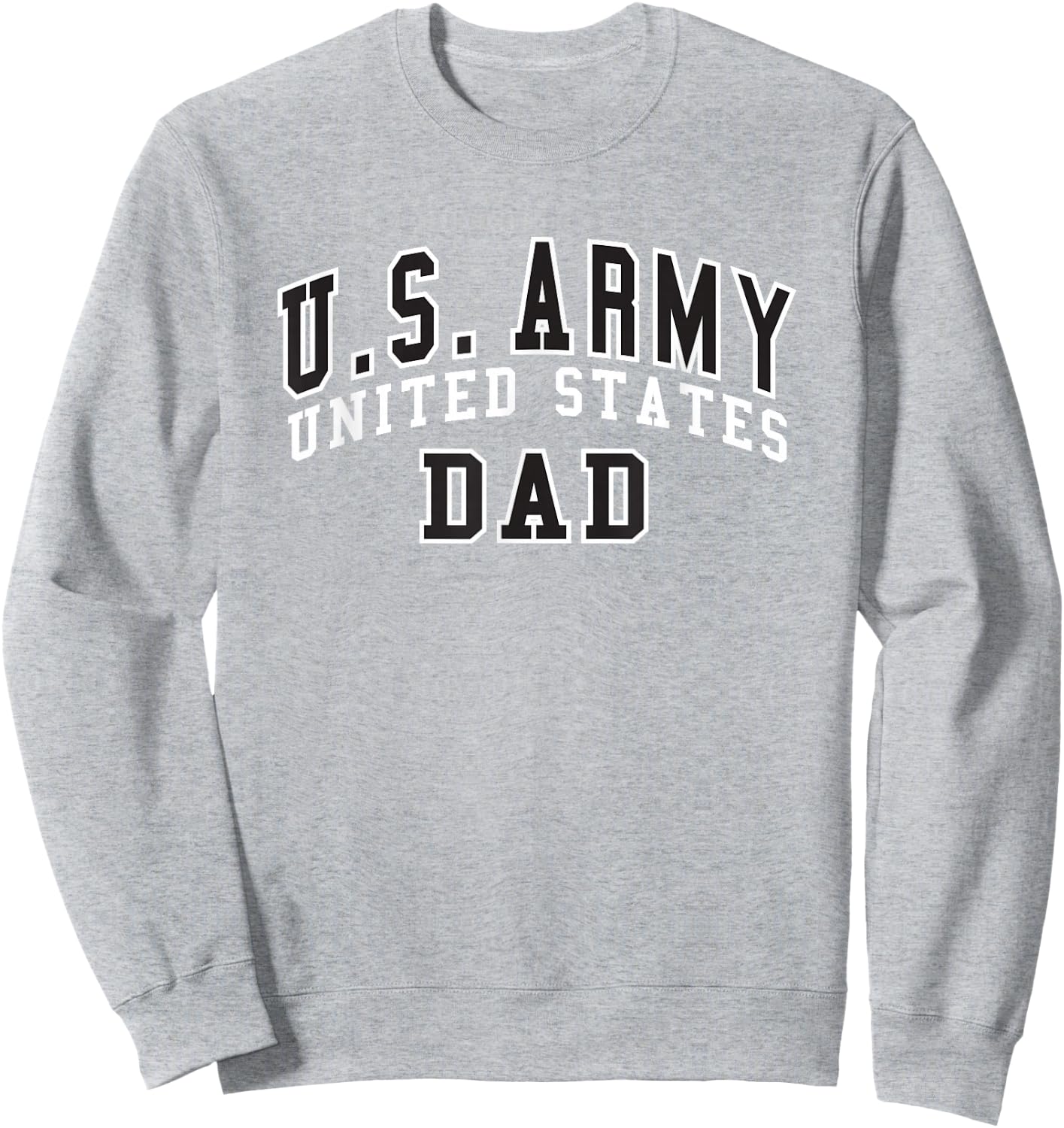 Military Army United States Dad Gray Officially Licensed Sweatshirt - Sweatshirt | Ash