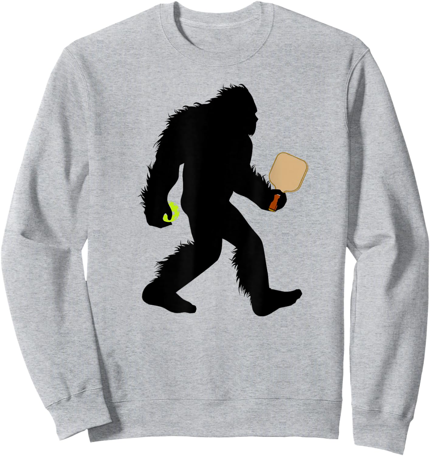 Bigfoot Pickleball Sport Dinker Sasquatch Sweatshirt - Sweatshirt | Ash