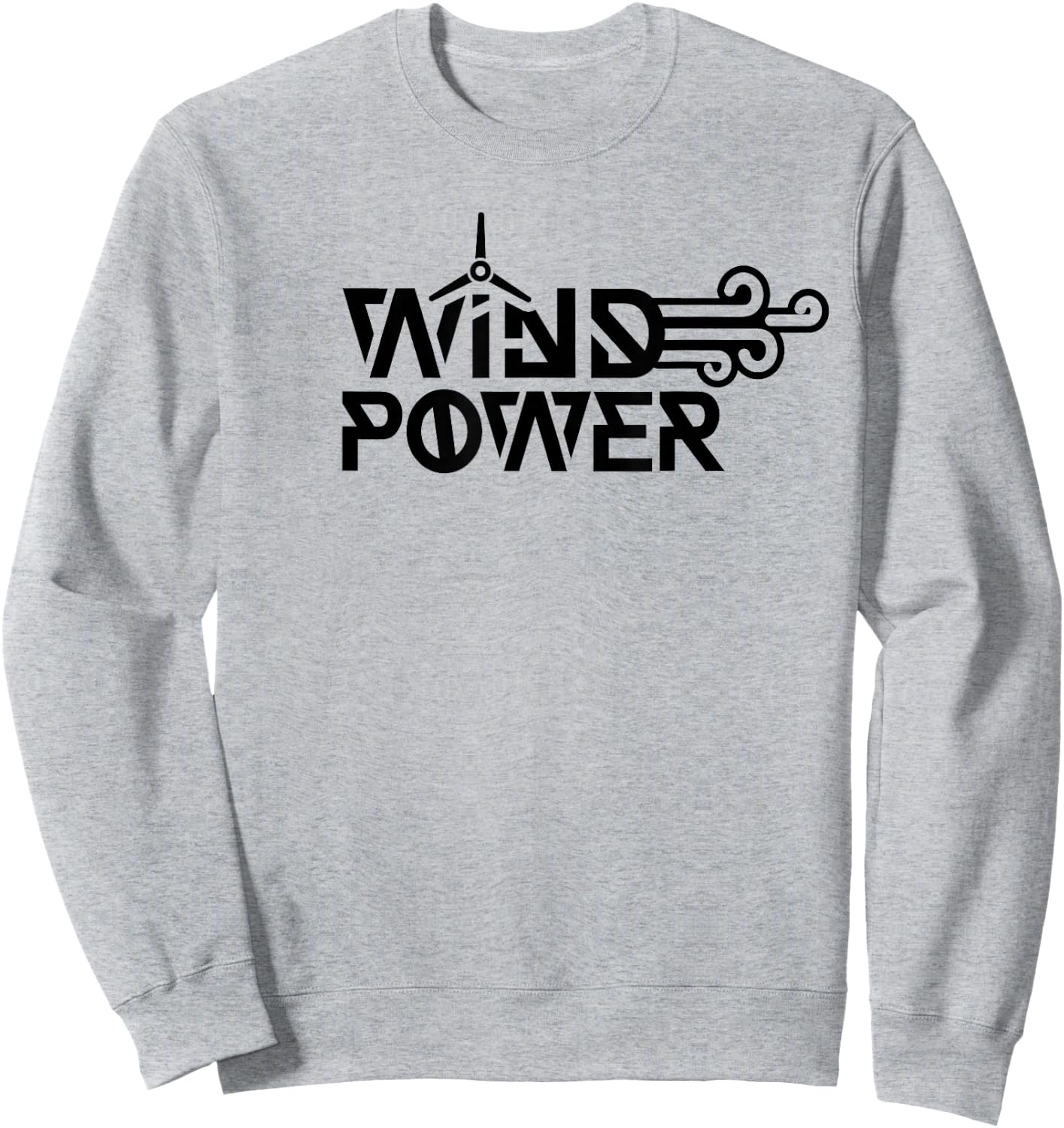 Wind Power Renewables Windmill Energy Sweatshirt - Sweatshirt | Ash