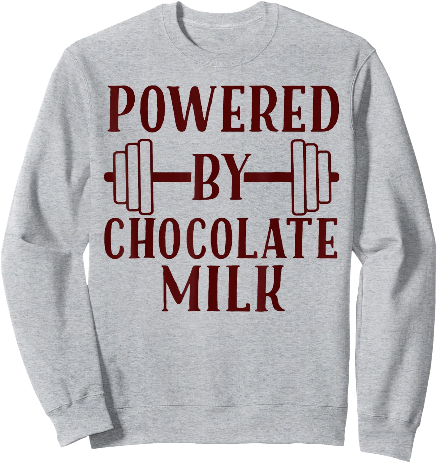 Powered By Chocolate Milk Sweatshirt - Sweatshirt | Ash