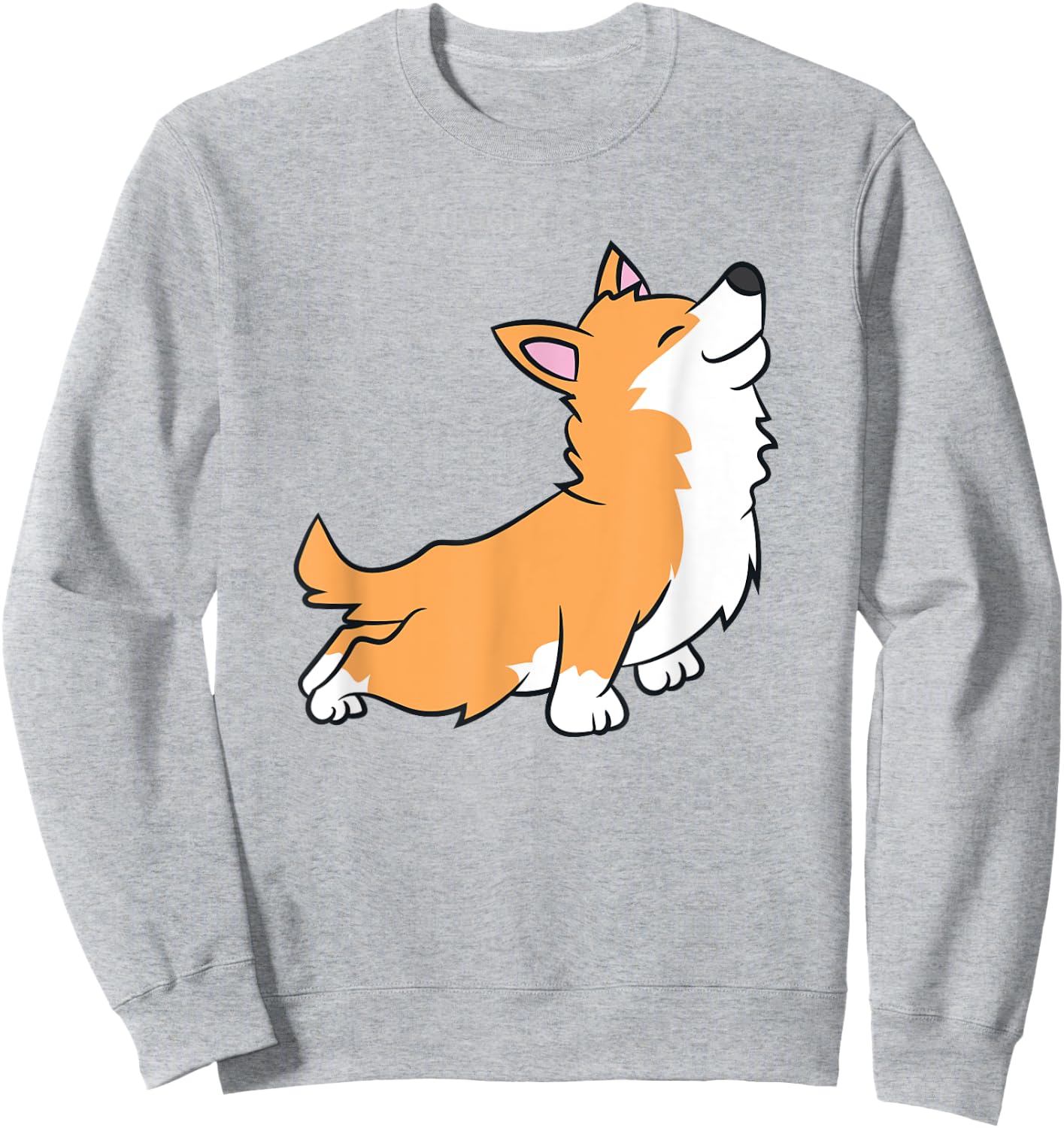 Corgi Dog Yoga Workout Meditation Exercise Corgi Owner Women Kids Sweatshirt - Sweatshirt | Ash