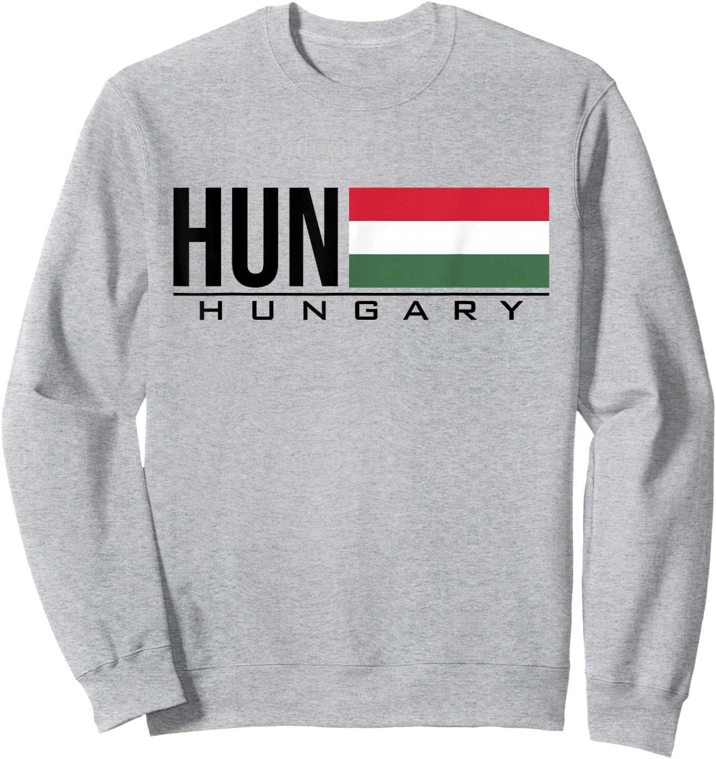 Hungary Flag Hungarian Country Code Hun Sports Games Athlete Sweatshirt - Sweatshirt | Ash