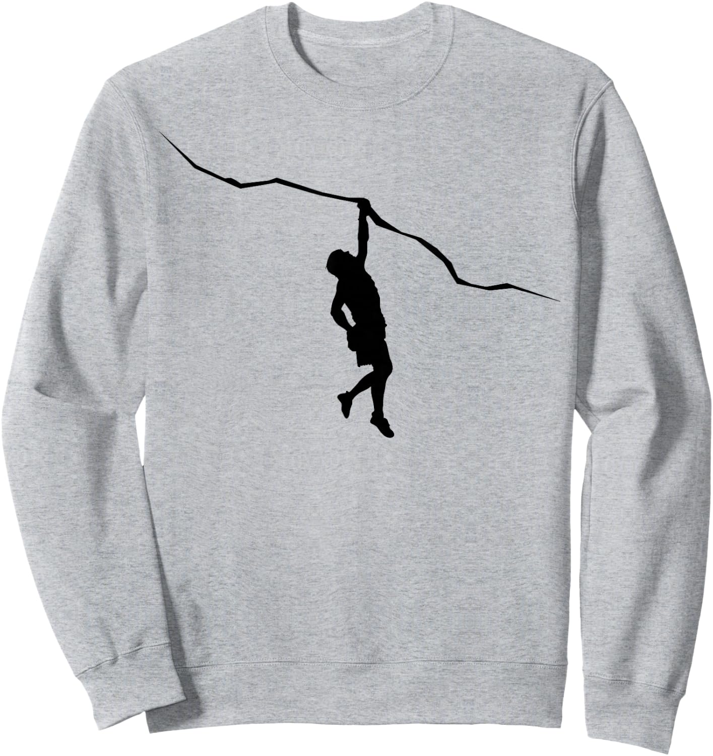 Climbing Climber Bouldering Sweatshirt - Sweatshirt | Ash
