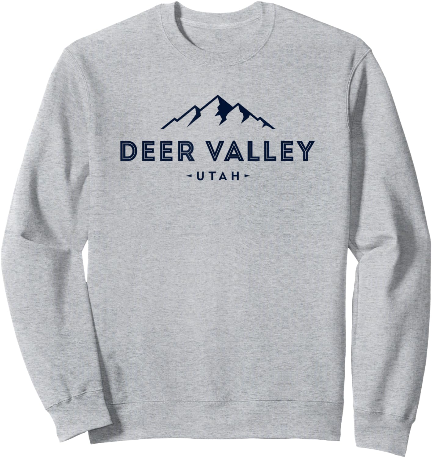 Deer Valley Utah Souvenir UT Mountain Vintage Sweatshirt - Sweatshirt | Ash
