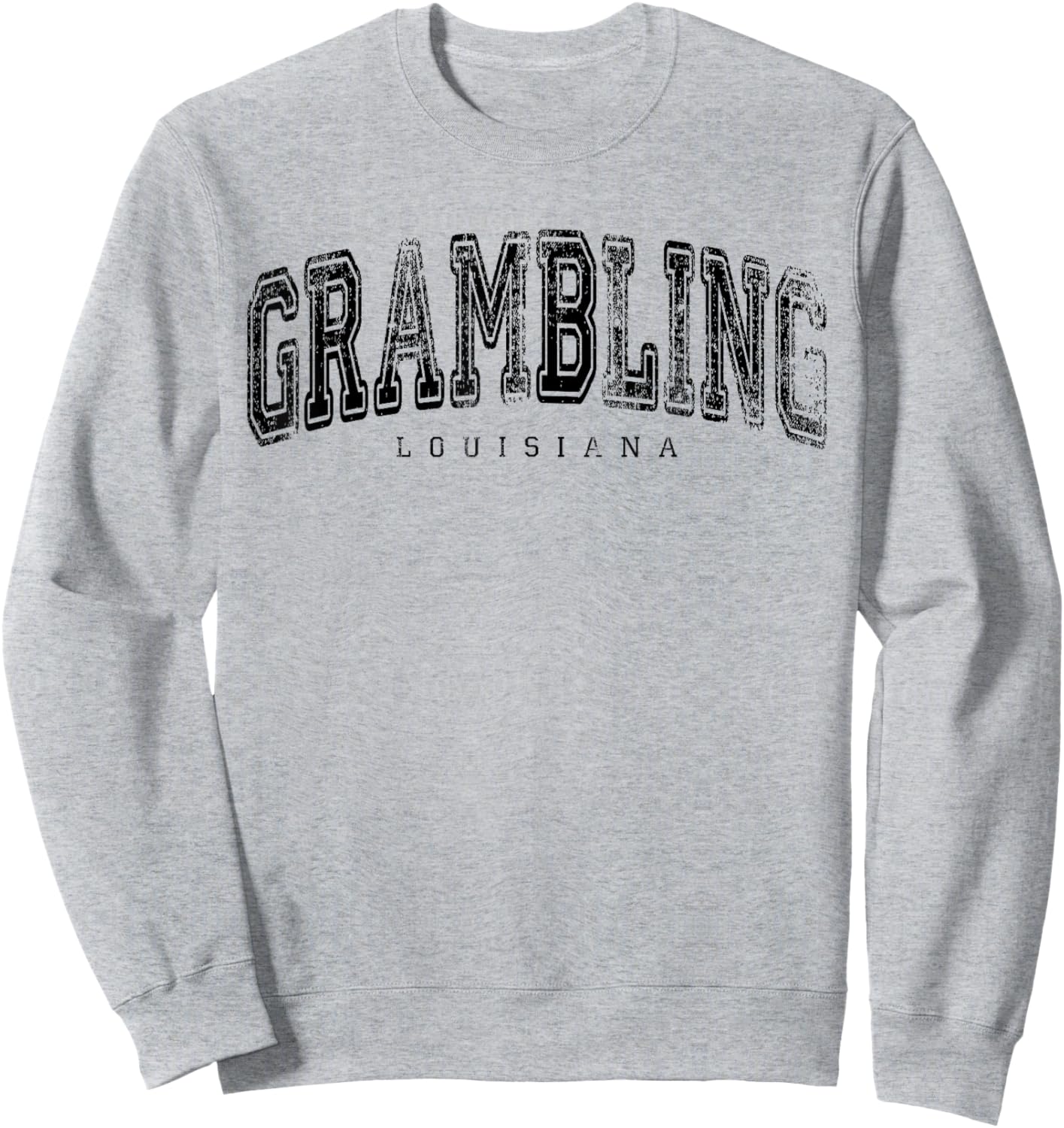 Grambling Louisiana Vintage Retro US City State Travel Sweatshirt - Sweatshirt | Ash