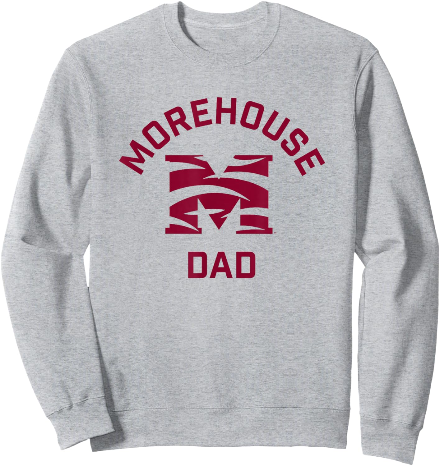 Morehouse College Maroon Tigers Arched Dad Sweatshirt - Sweatshirt | Ash