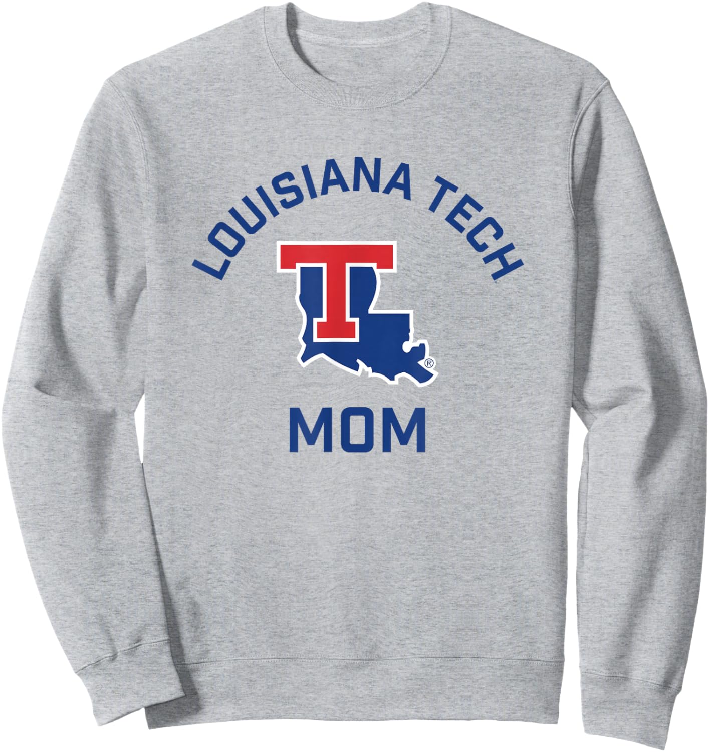 Louisiana Tech Bulldogs Arched Mom Sweatshirt - Sweatshirt | Ash