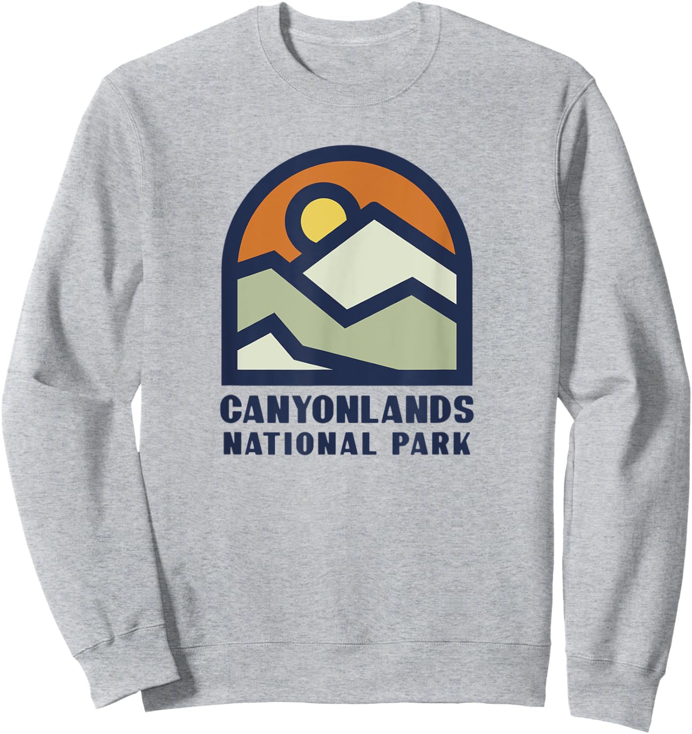 Family Vacation Gift - Retro Canyonlands National Park Zip Sweatshirt - Sweatshirt | Ash