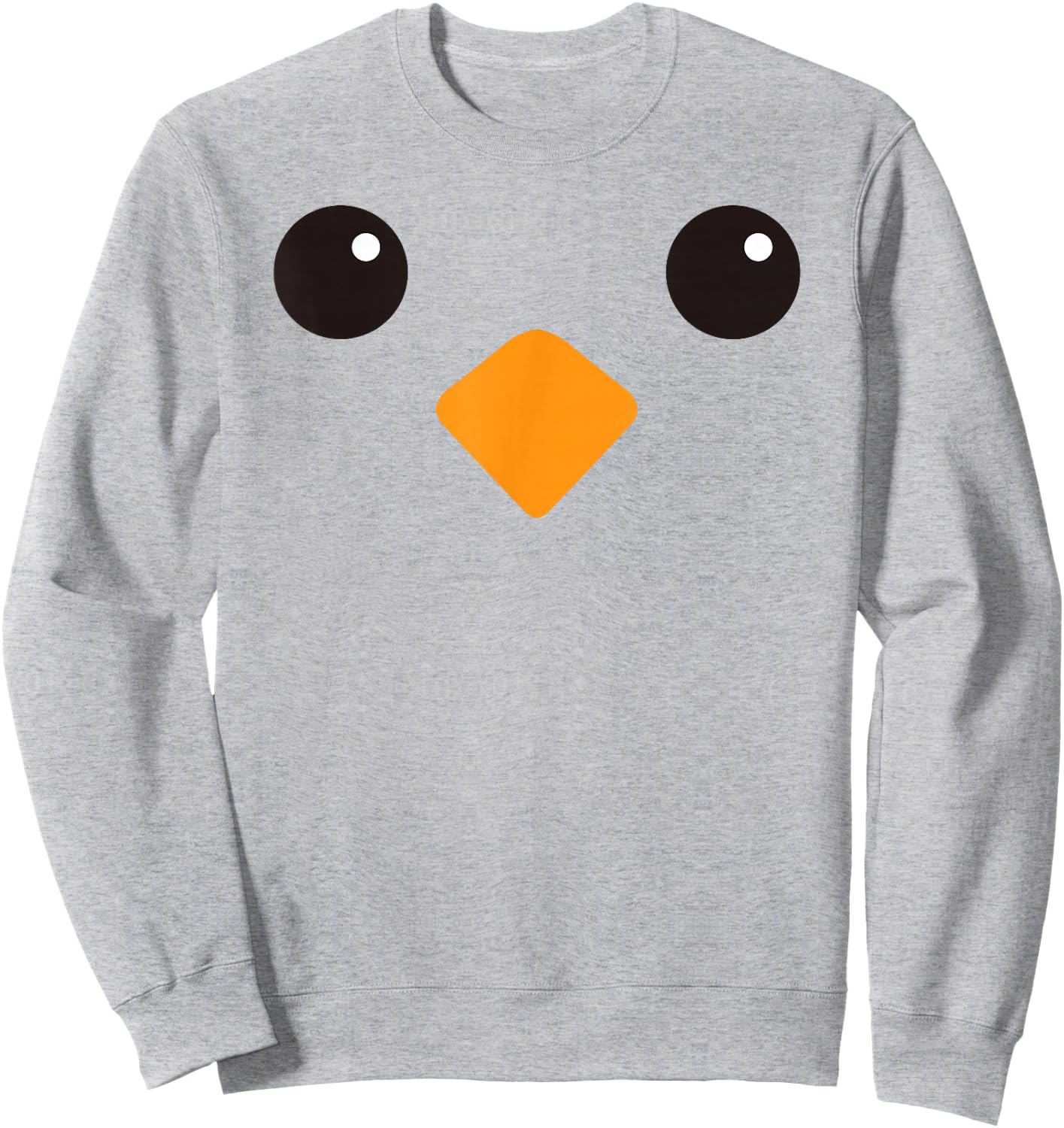 Cute Yellow Chick Face Costume For Kids and Toddlers Sweatshirt - Sweatshirt | Ash
