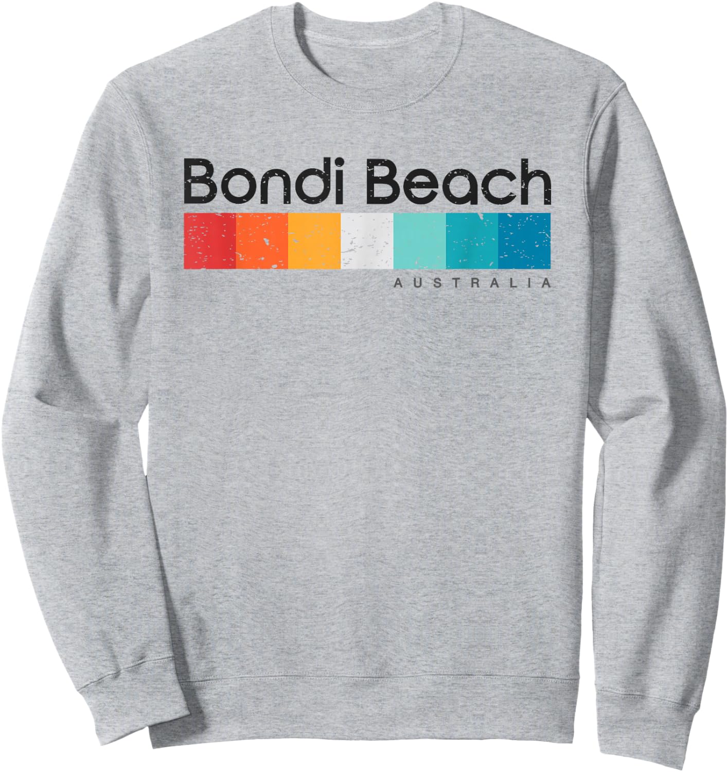 Vintage Bondi Beach Australia Retro Design Sweatshirt - Sweatshirt | Ash