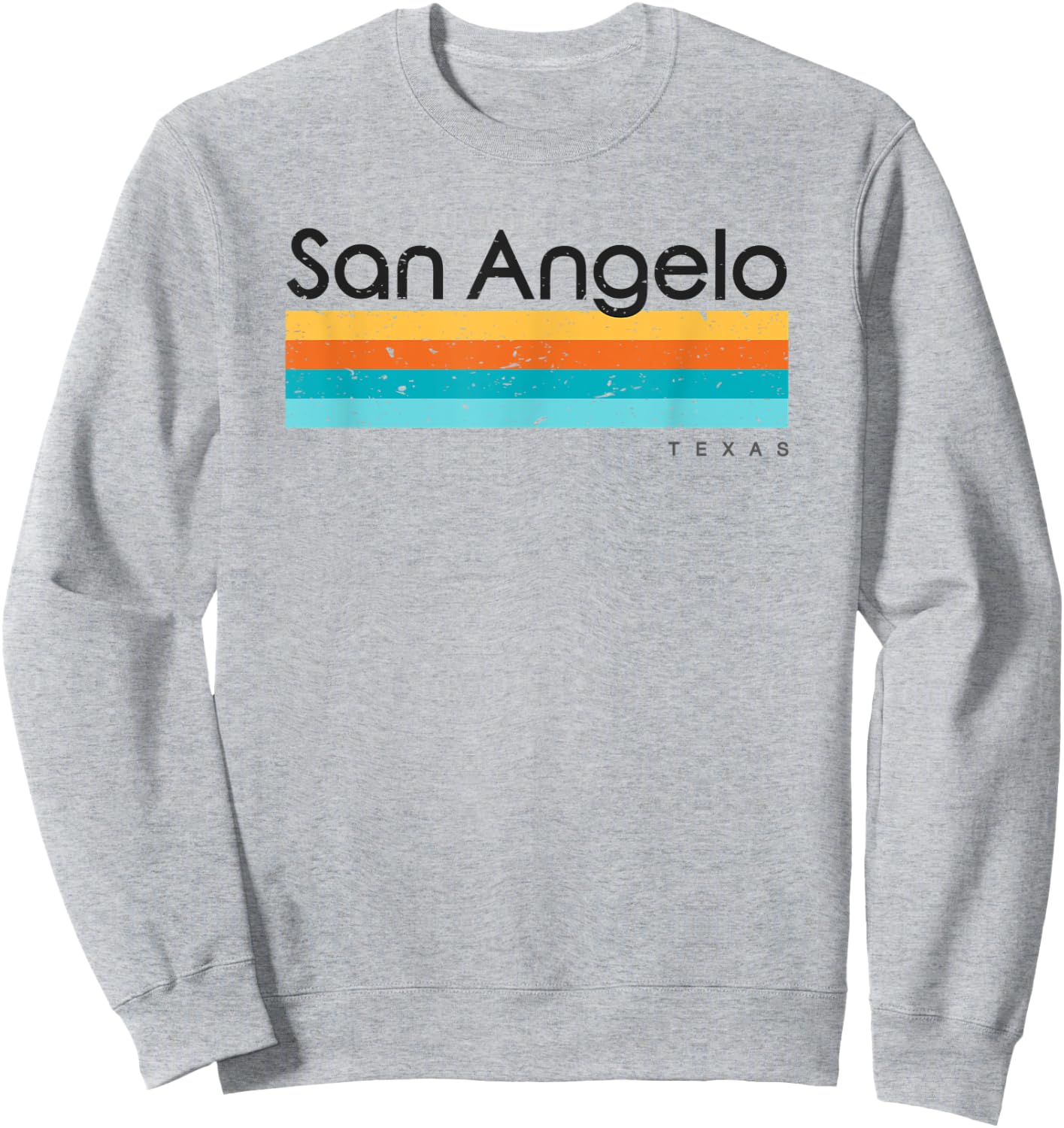 Vintage San Angelo TX Texas USA Retro Design Sweatshirt - Sweatshirt | Ash
