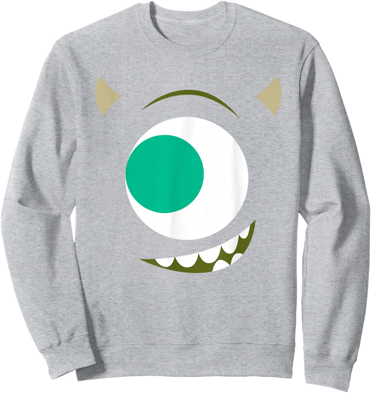 Disney PIXAR Monsters, Inc. Big Face Mike Wazowski Costume Sweatshirt - Sweatshirt | Ash