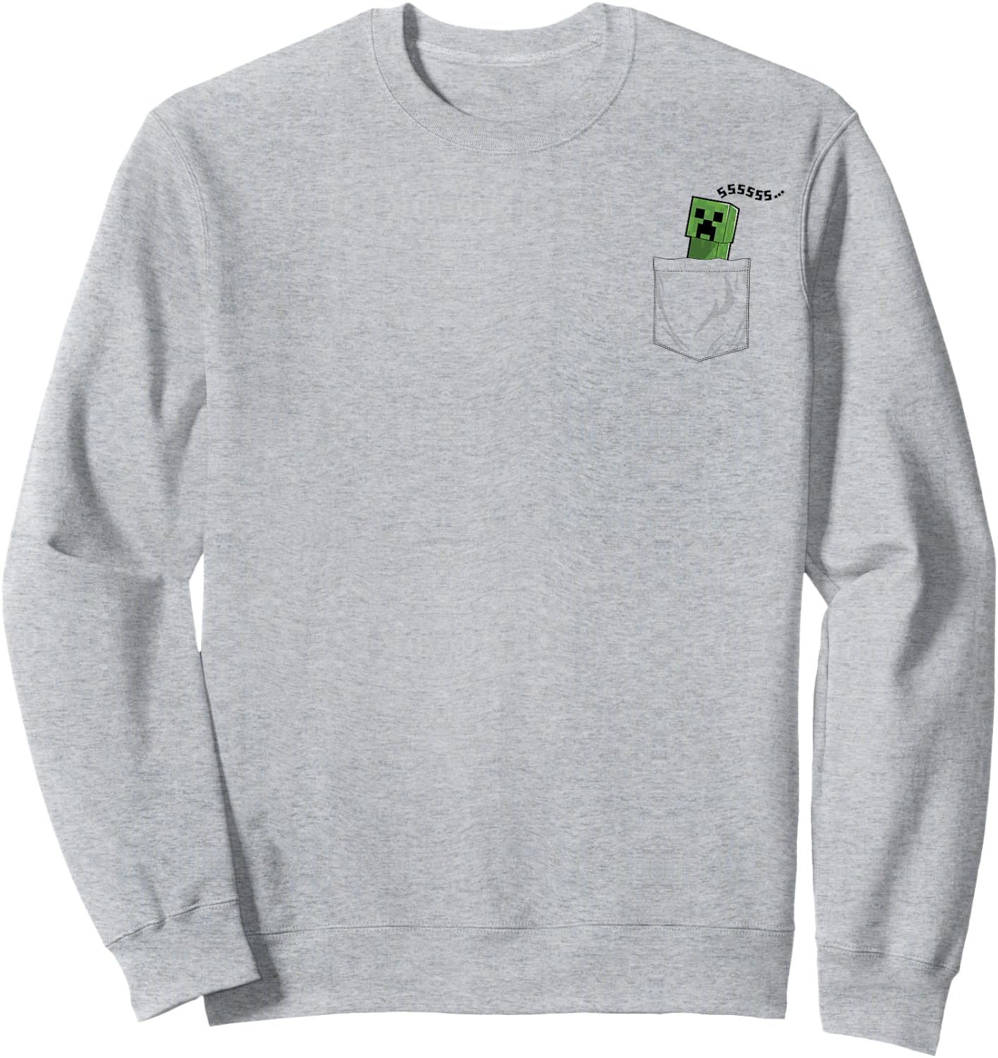 Minecraft Pocket Creeper SSSS... Sweatshirt - Sweatshirt | Ash
