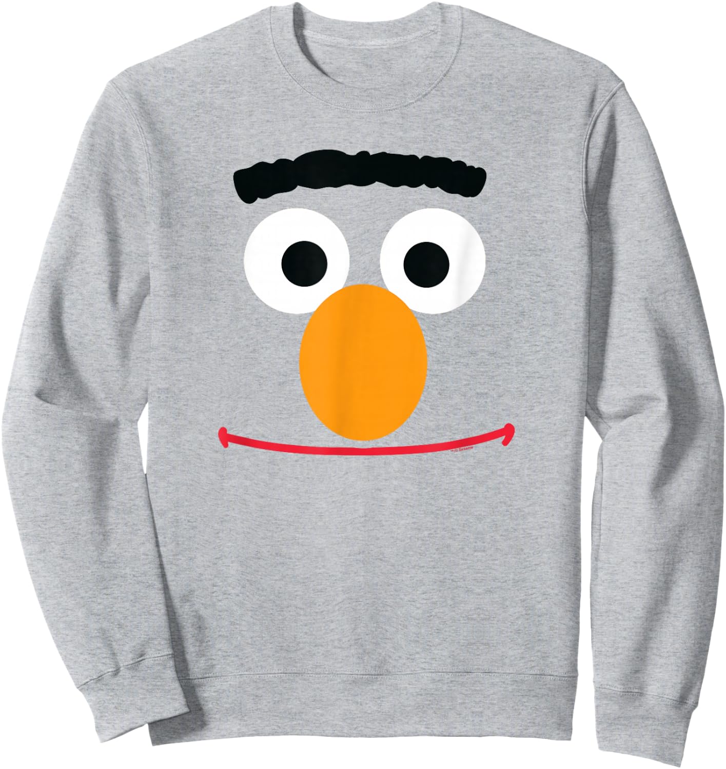 Sesame Street Bert Face Halloween Costume Sweatshirt - Sweatshirt | Ash