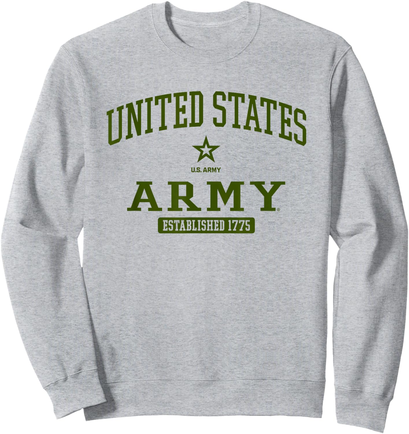 United States Army Military Action Officially Licensed Sweatshirt - Sweatshirt | Ash